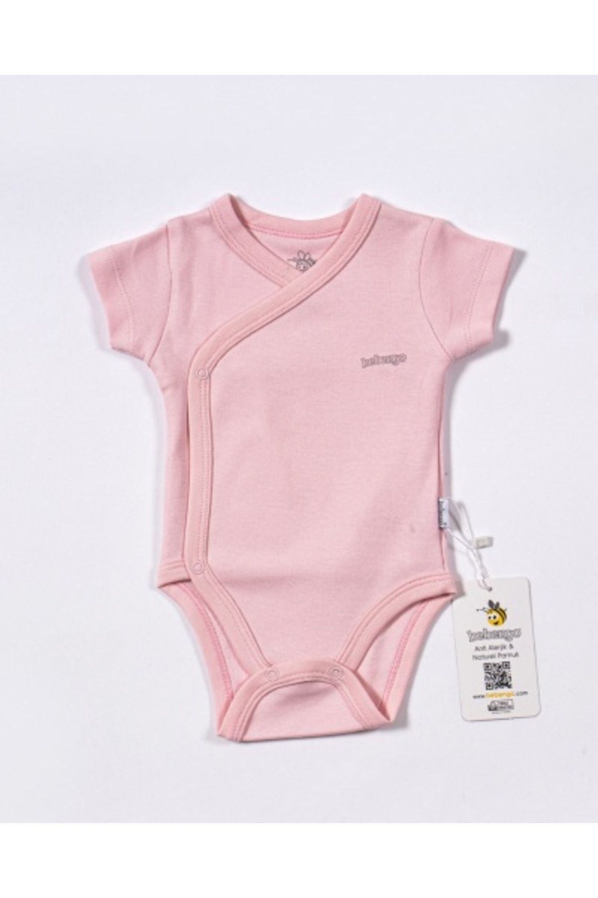 MBB ETİCARET Bebengo BU4023 Basic Kravuze Kısa Kol Body Pembe