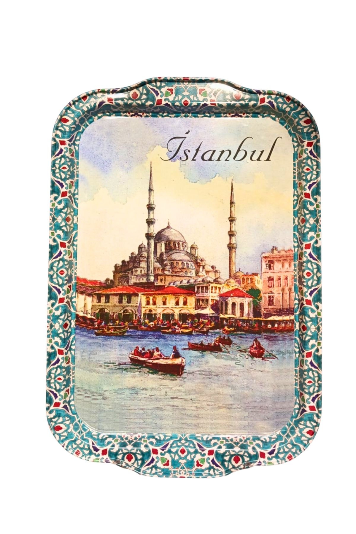 Koza Desenli 32x23 Renkli Tepsi