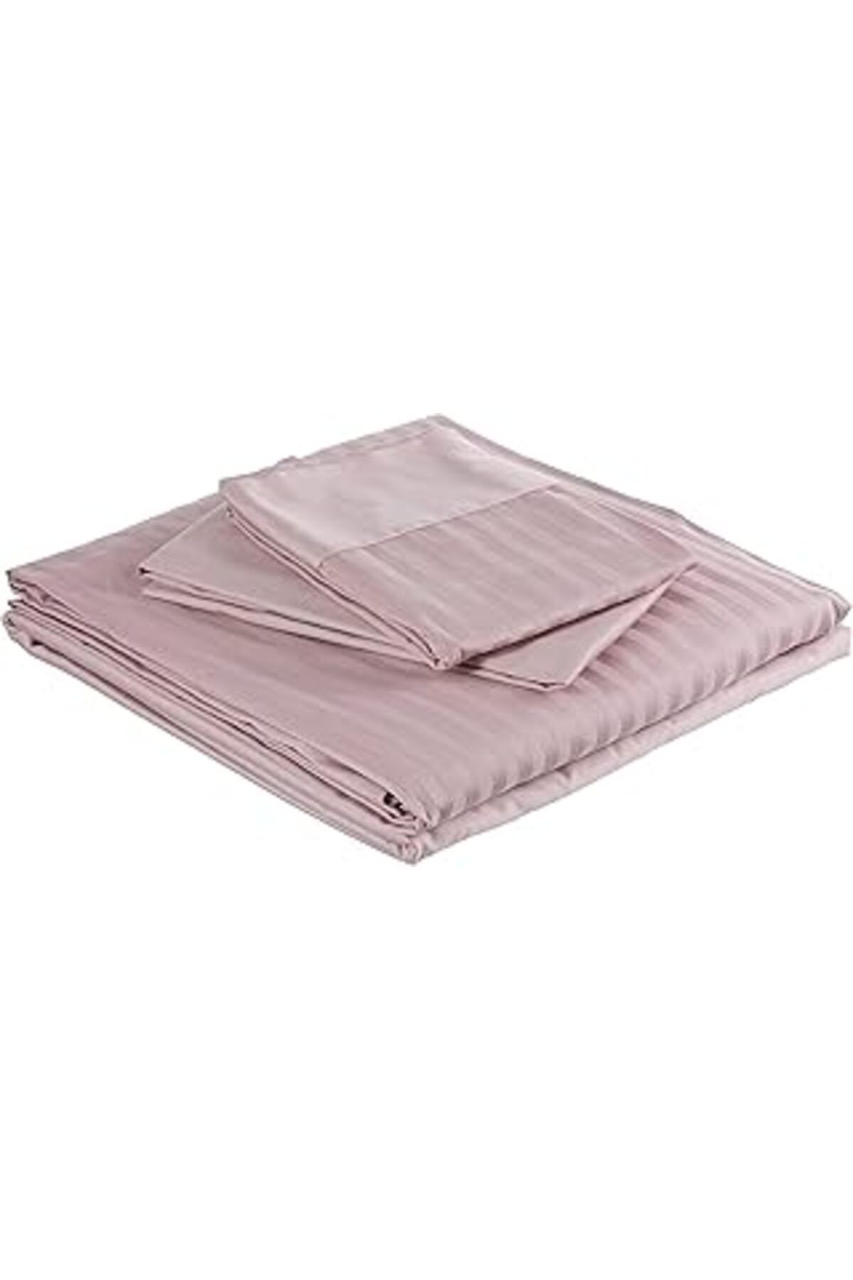 ASİTAN Basic Stripe Düz%100 Pamuk Nevresim Takımı, Lila, Çift Kişilik