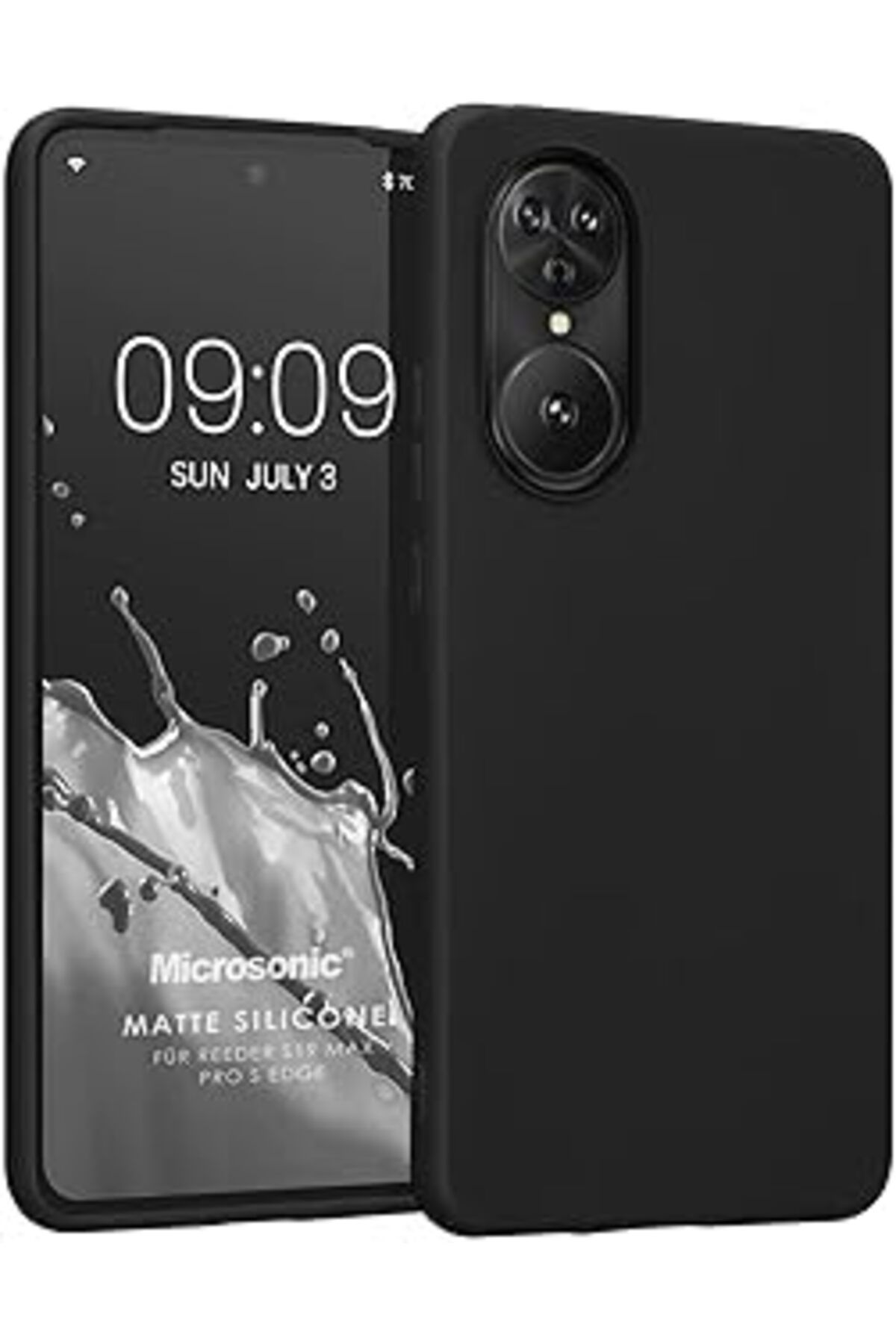 NETWORK ART Microsonic Matte Silicone Reeder S19 Max Pro S Edge Kılıf Siyah [S19 Max Pro S Edge Ile Uyumlu Kılı