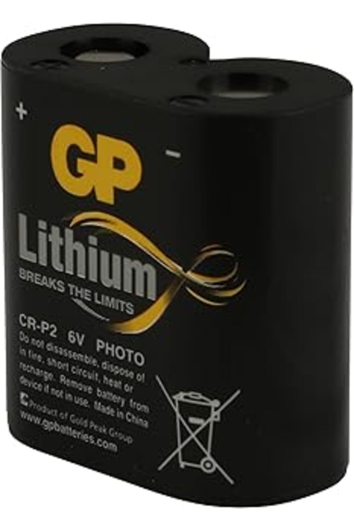 ASİTAN Gp Batteries Gpcr-P2 Cr-P2/Dl223A Boy Lityum Pil, 6 Volt, Tekli Kart