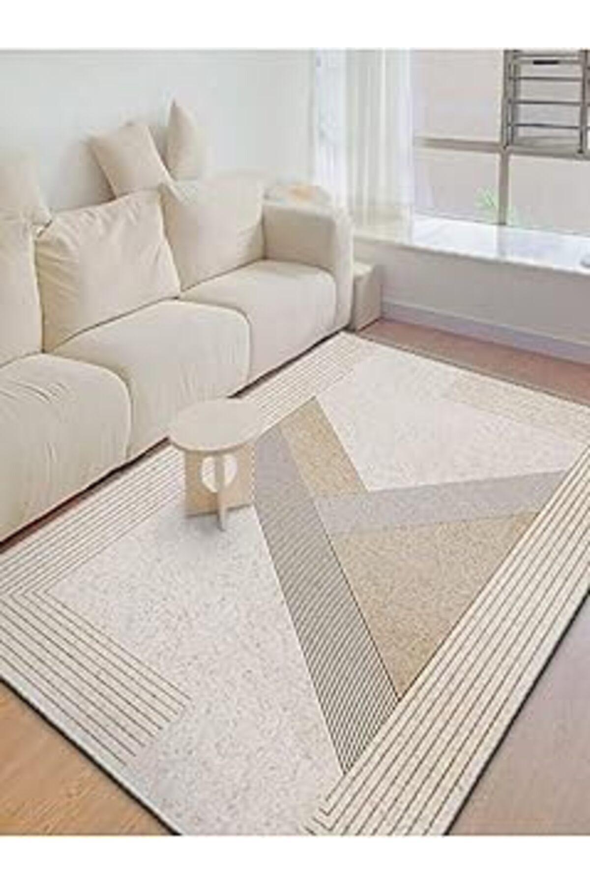 ASİTAN Geometrik Modern Salon Halısı Kaymaz Taban Mir-13 60x100mir1311