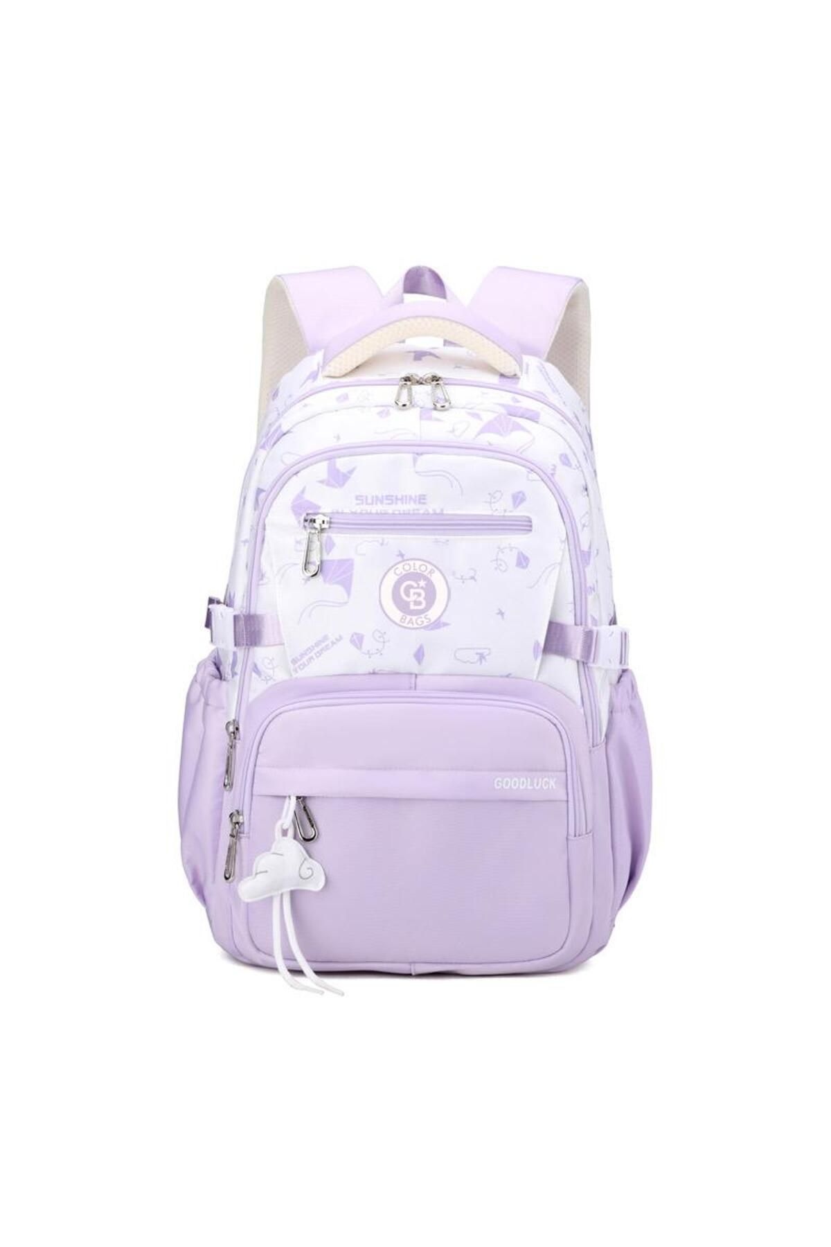 Color Bags Okul Çantası Mor Bulutlu B52