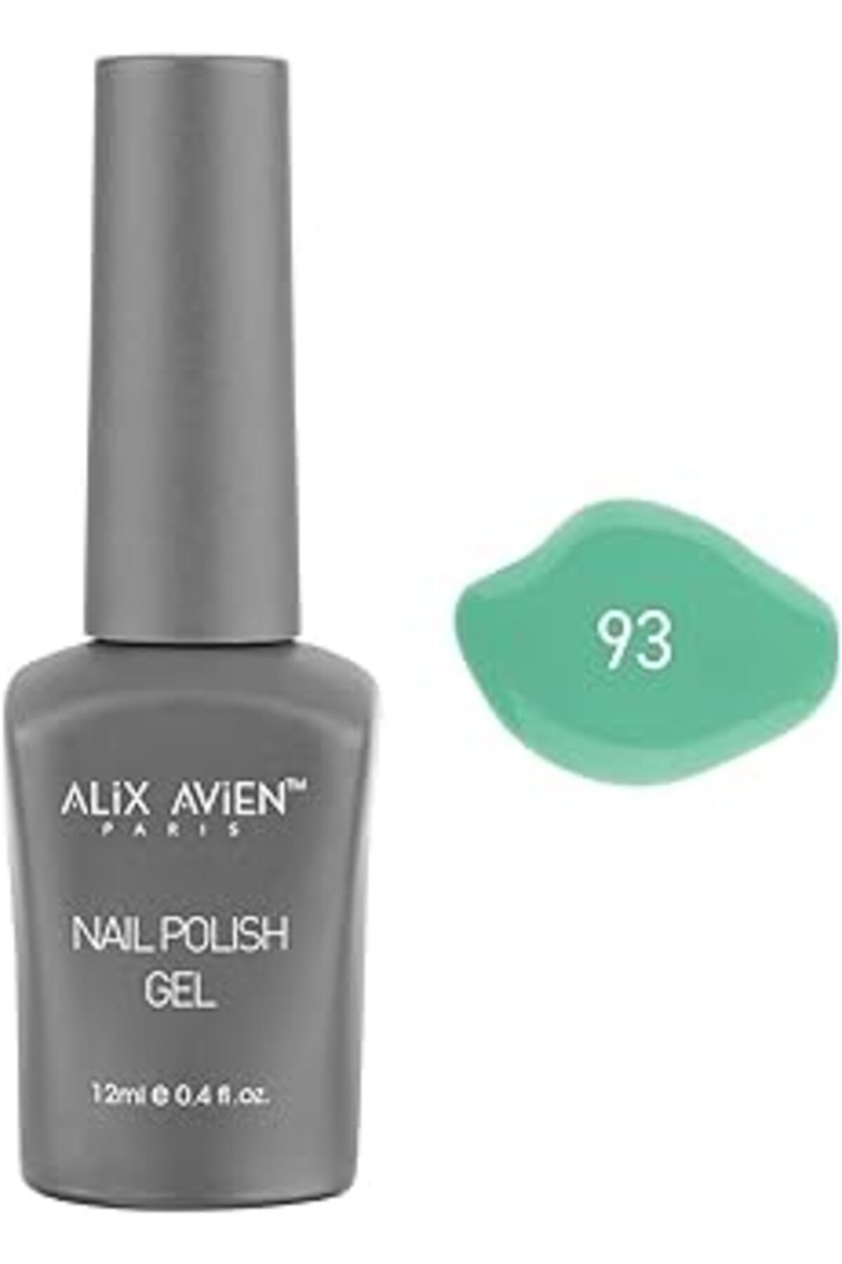 Qedii Alix Avien Yeşil Kalıcı Oje 93-Yoğun Renk Veren Jel Oje 12 Ml-Nail Uv Gel Polish 93