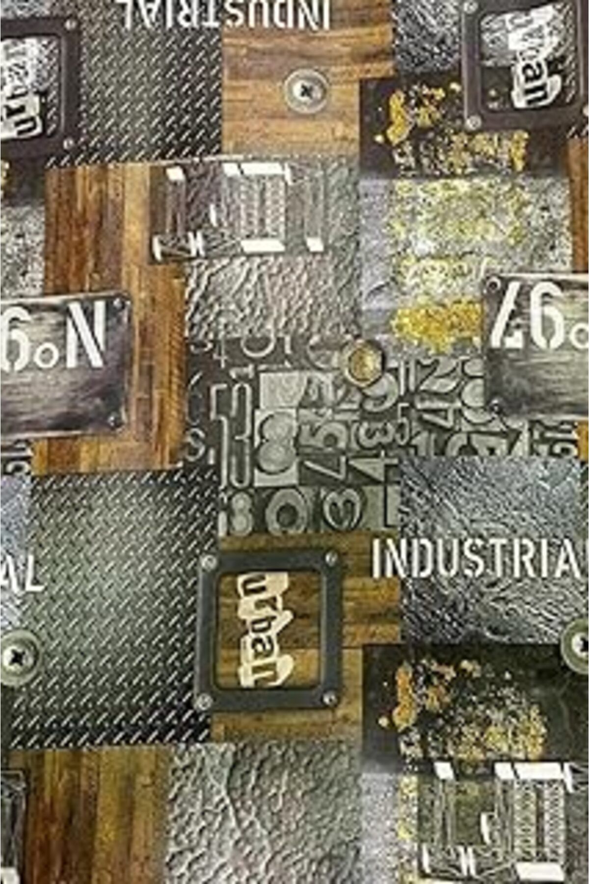 Qedii Desenli Kendiliginden Yapışkanlı Kaplama Folyosu 45 Cm X 1 Mt Elf133