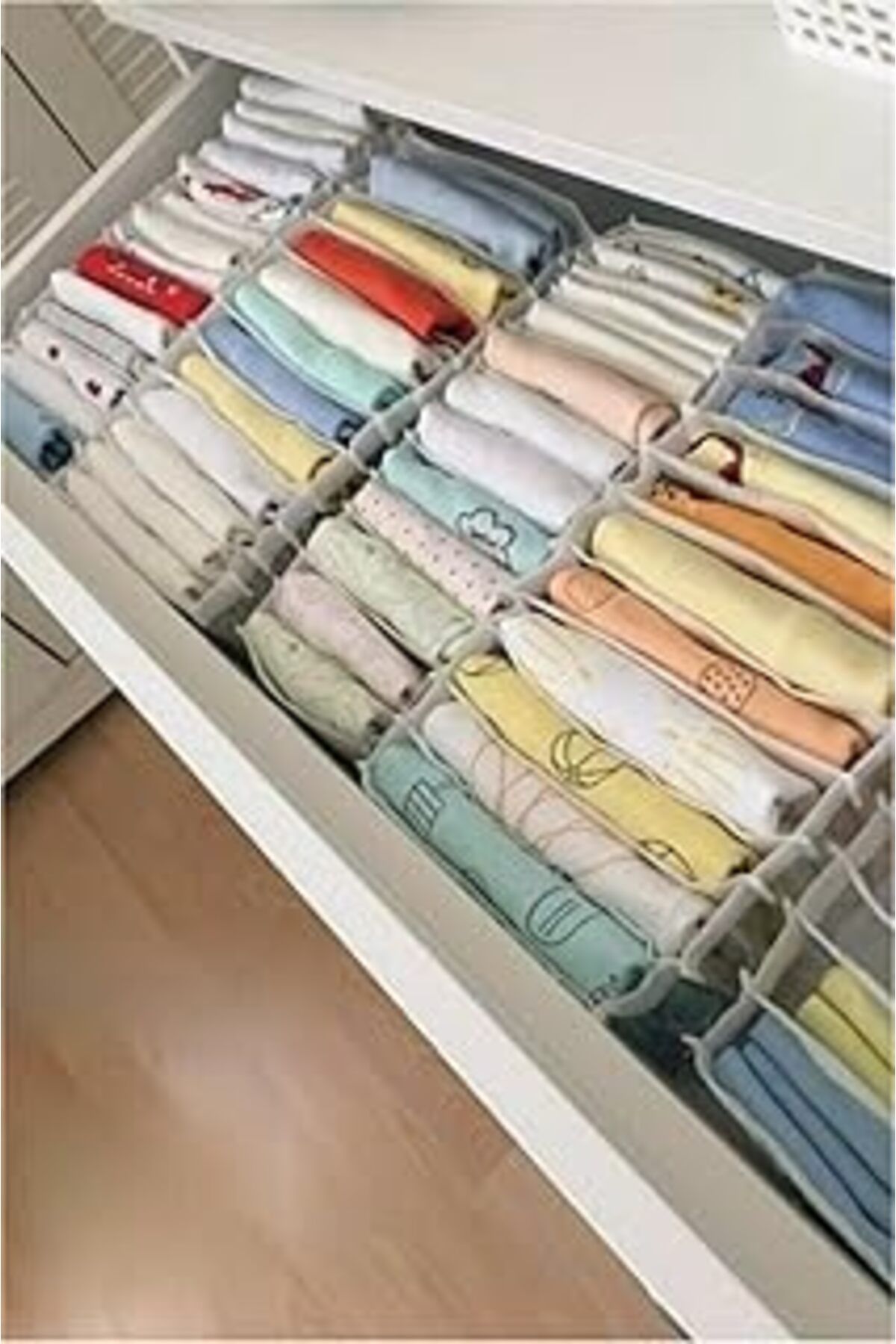 Qedii 4 Adet - Medium 11 Gözlü Çekmece Içi Düzenleyici Organizer 16 X 40 X 12Cm