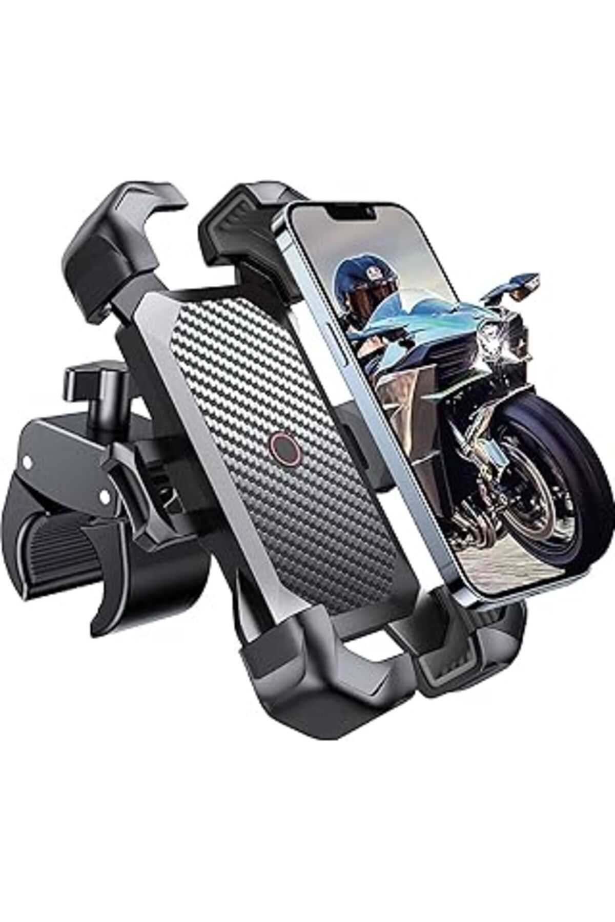 ASİTAN Motosiklet Telefon Montajı, [100Mph Askeri Sarsıntı Önleyici] Bisiklet Telefon Tutacağı, [10S Hızlı