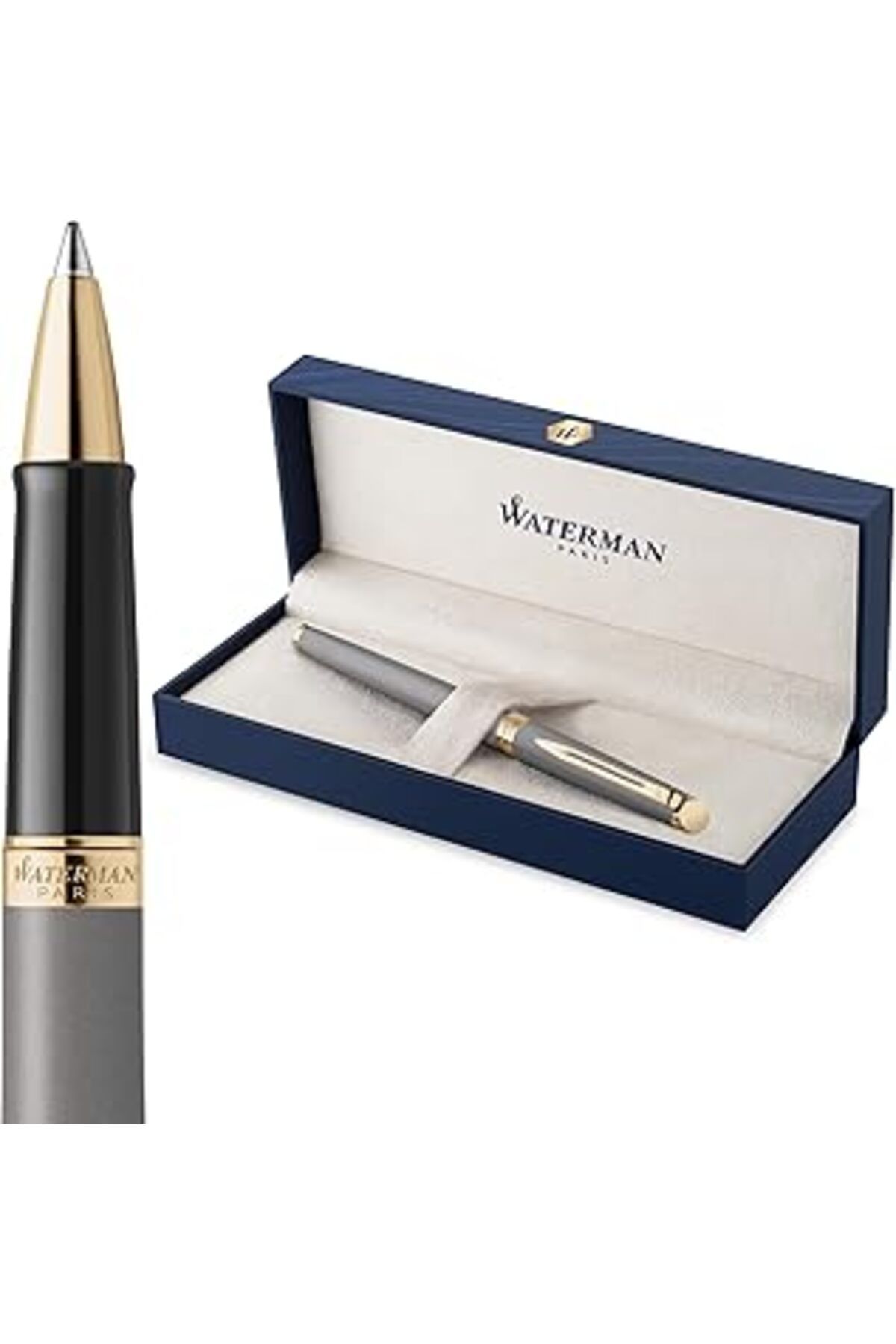 Qedii Waterman Hemisphere 25 Metalik Gri Gt Roller Kalem