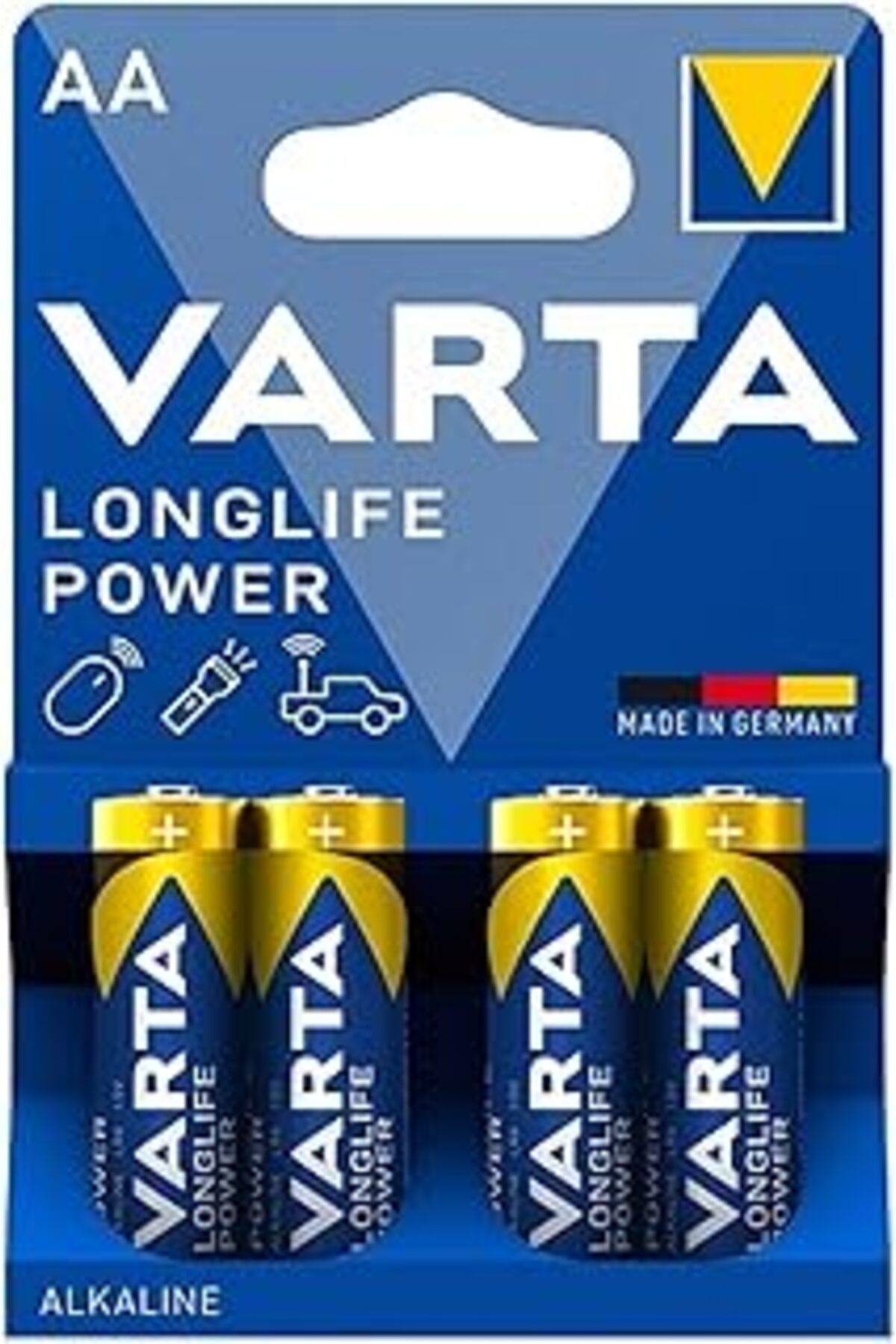 Mu Art Ahşap 1.5V Longlife Power Alkalin Aa Kalem Pil - 4'Lü Blister