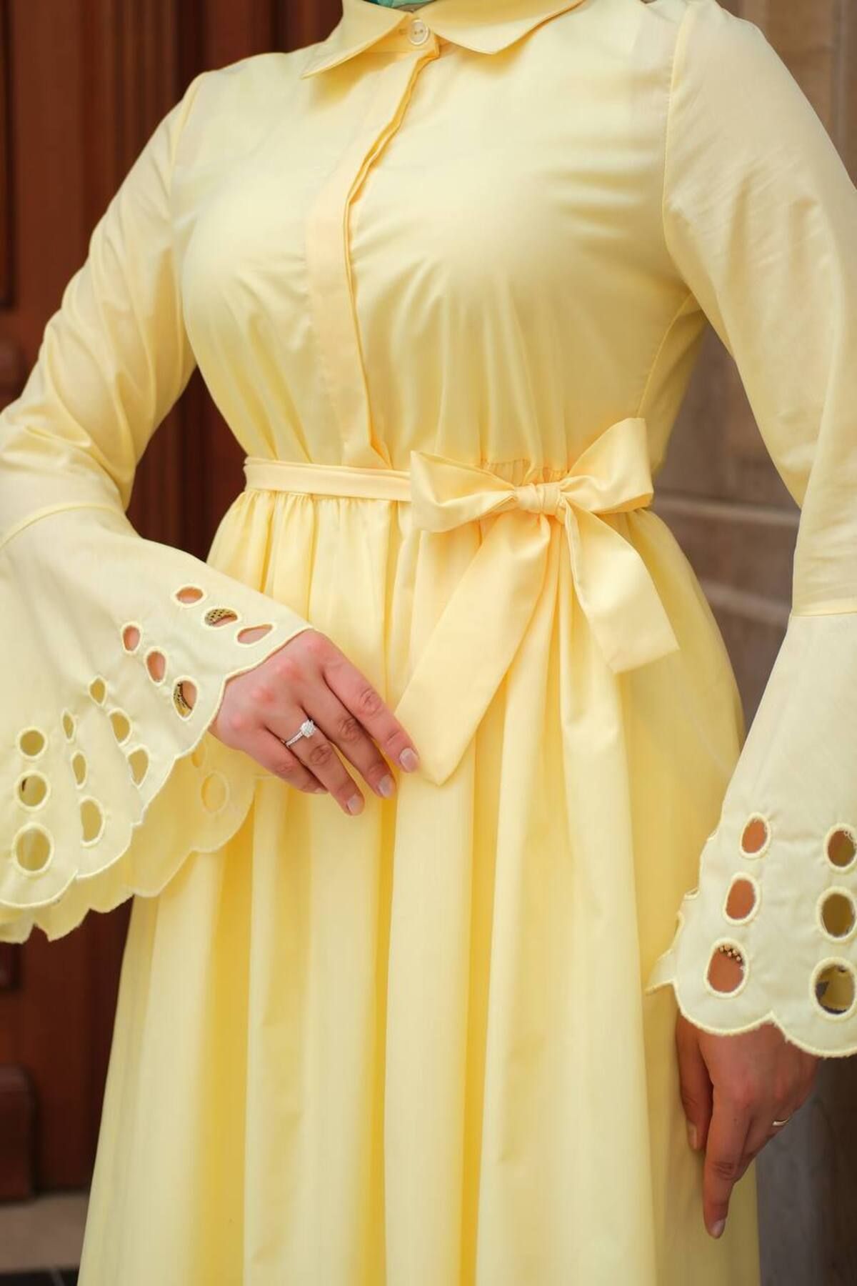 Butik Sina Detay Kol elbise