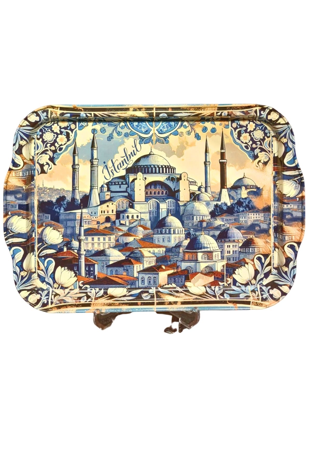 Koza Desenli 32x23 Renkli Tepsi