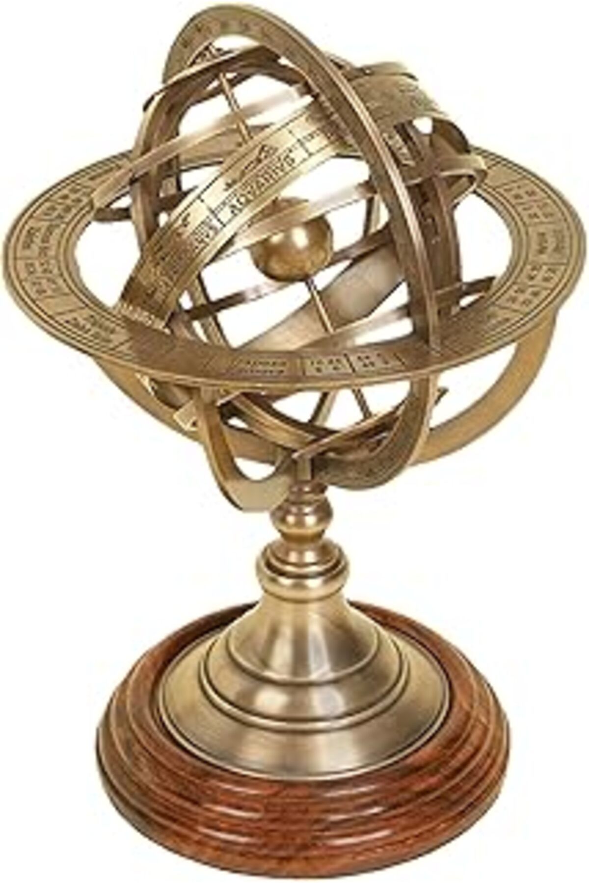 ASİTAN Deco 79 Pirinç Küre Armillary Eşsiz Masa Dekorasyonu