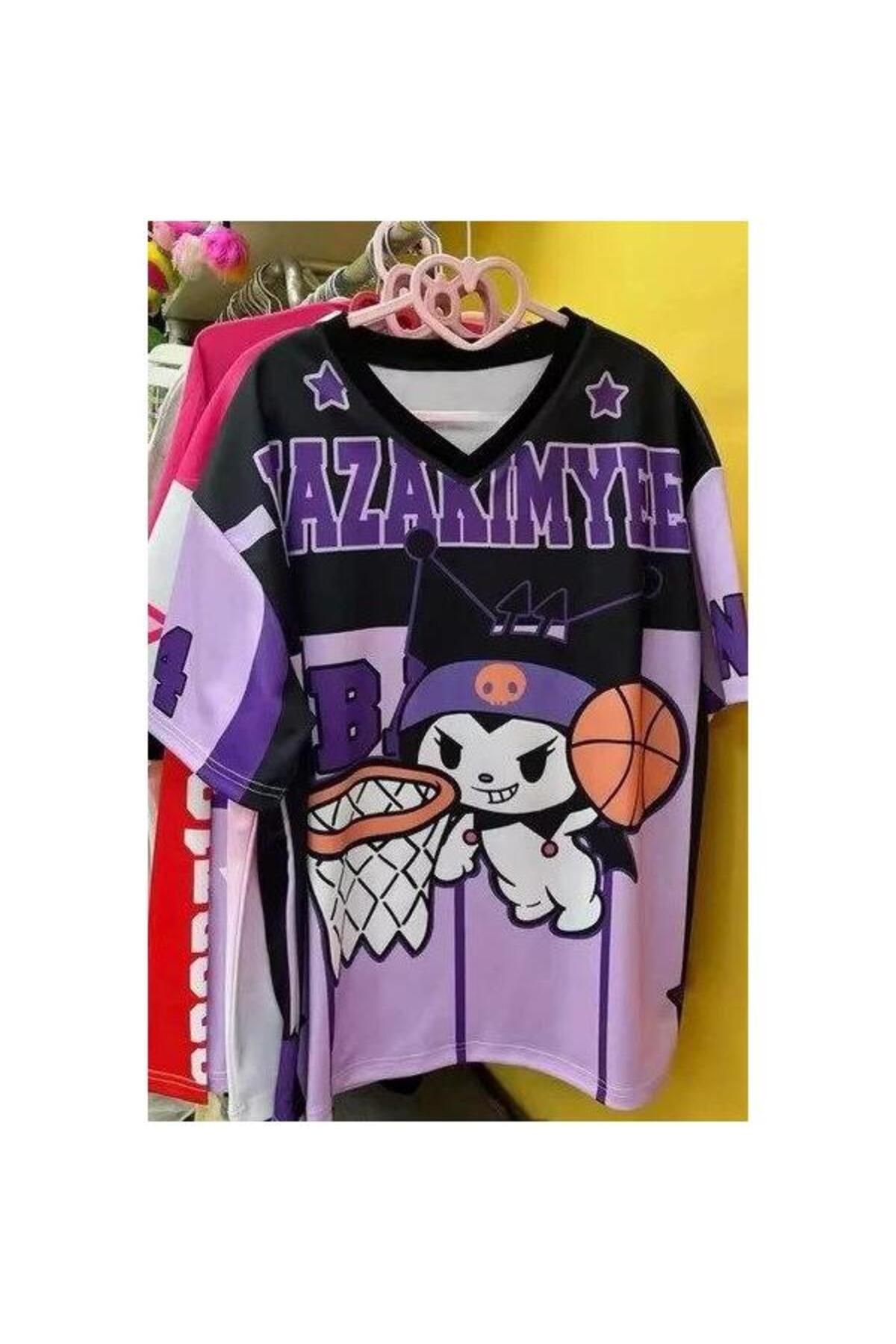 Wisevelya Mor V Yaka Kuromi Basketball Jersey T-shirt
