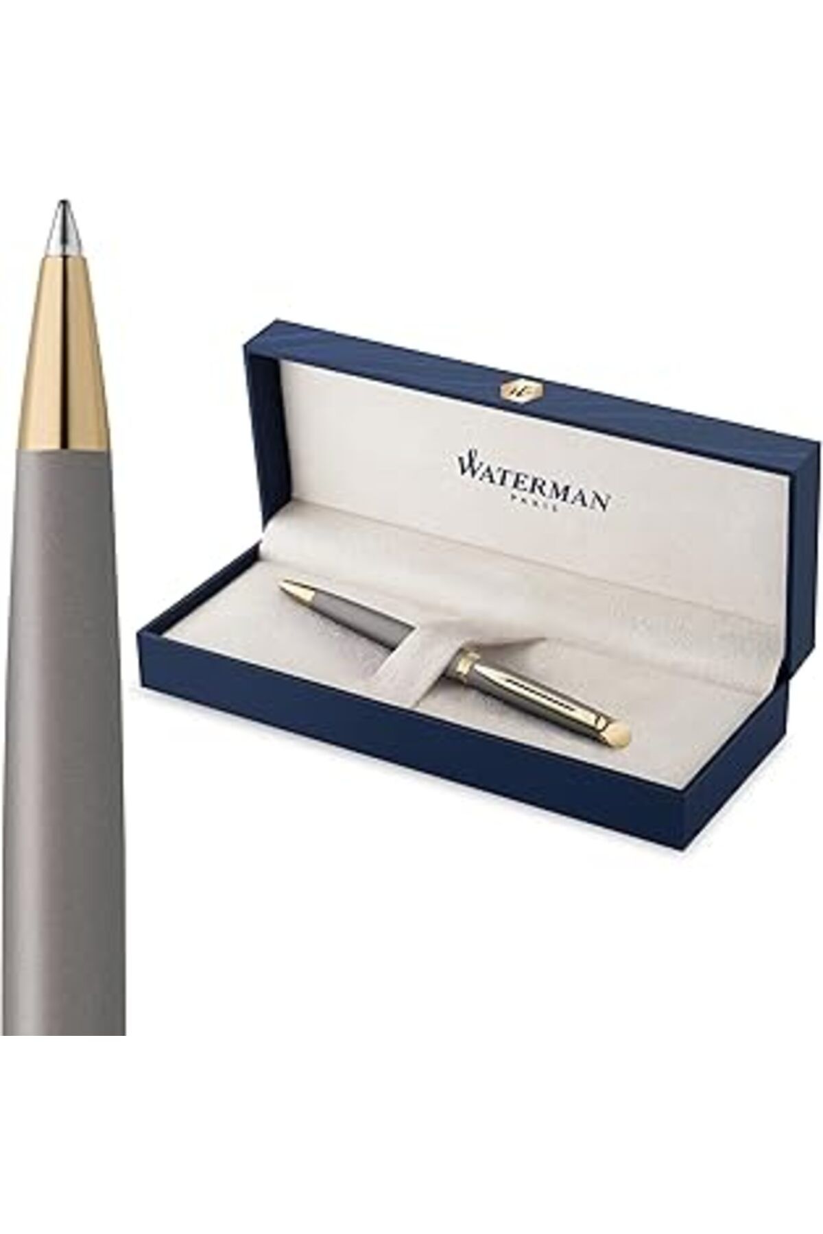 Qedii Waterman Hemisphere 25 Metalik Gri Gt Tükenmez Kalem