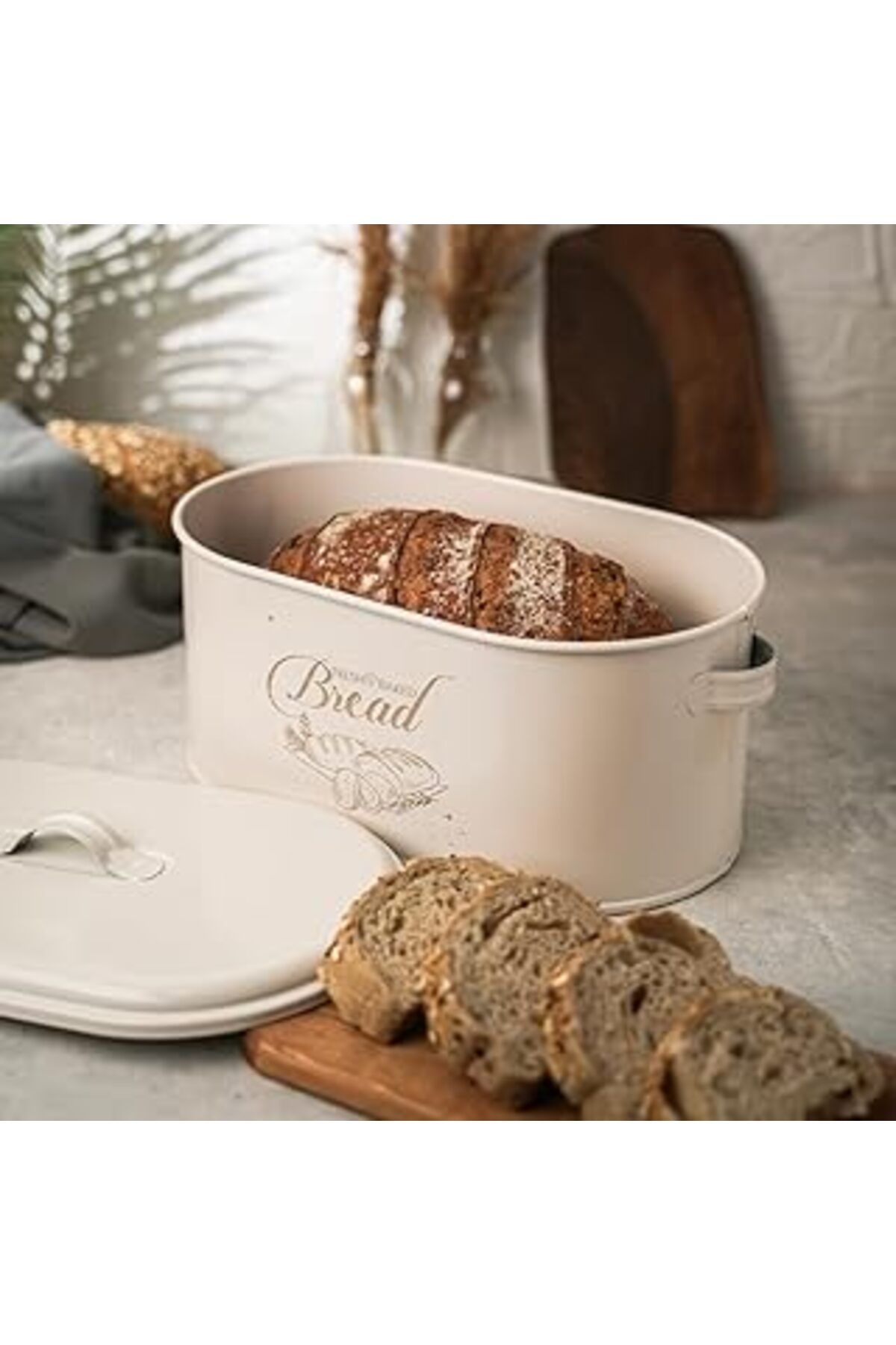 NETWORK ART Lin Metal Metal Kapaklı Ekmeklik (Bread Baskılı) Ln1022K