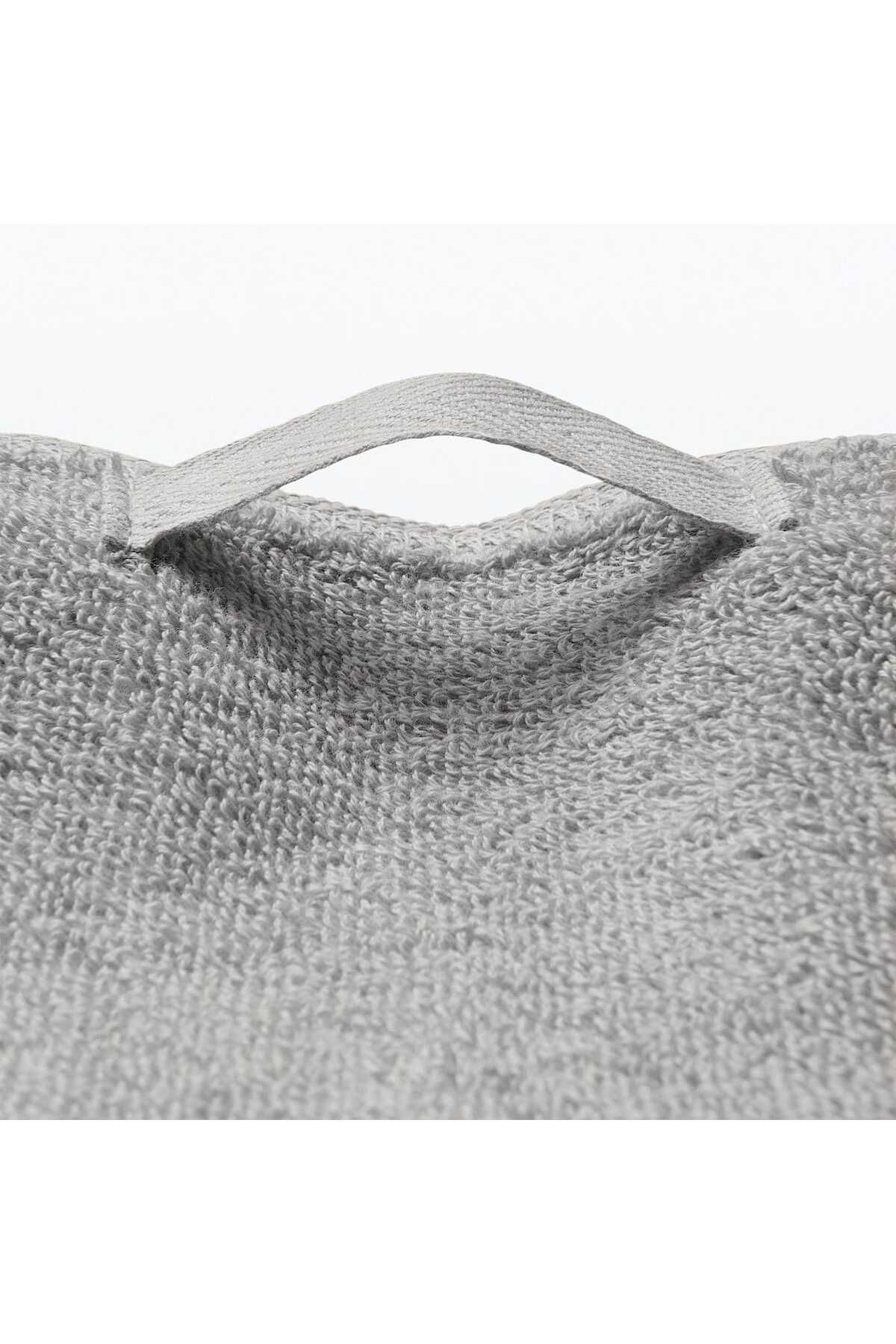 Muji-Twin Pile Large Bath Towel with Loop, W 70 x L 140 cm 2