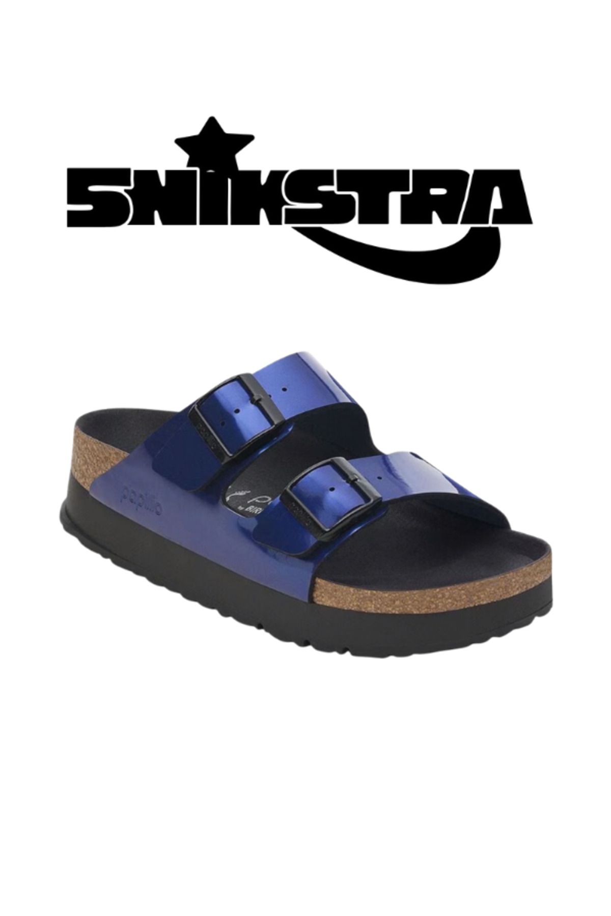 Birkenstock ARIZONA PLATFORM FLEX BF METALLIC Birko-flor 1028387 - Snikstra
