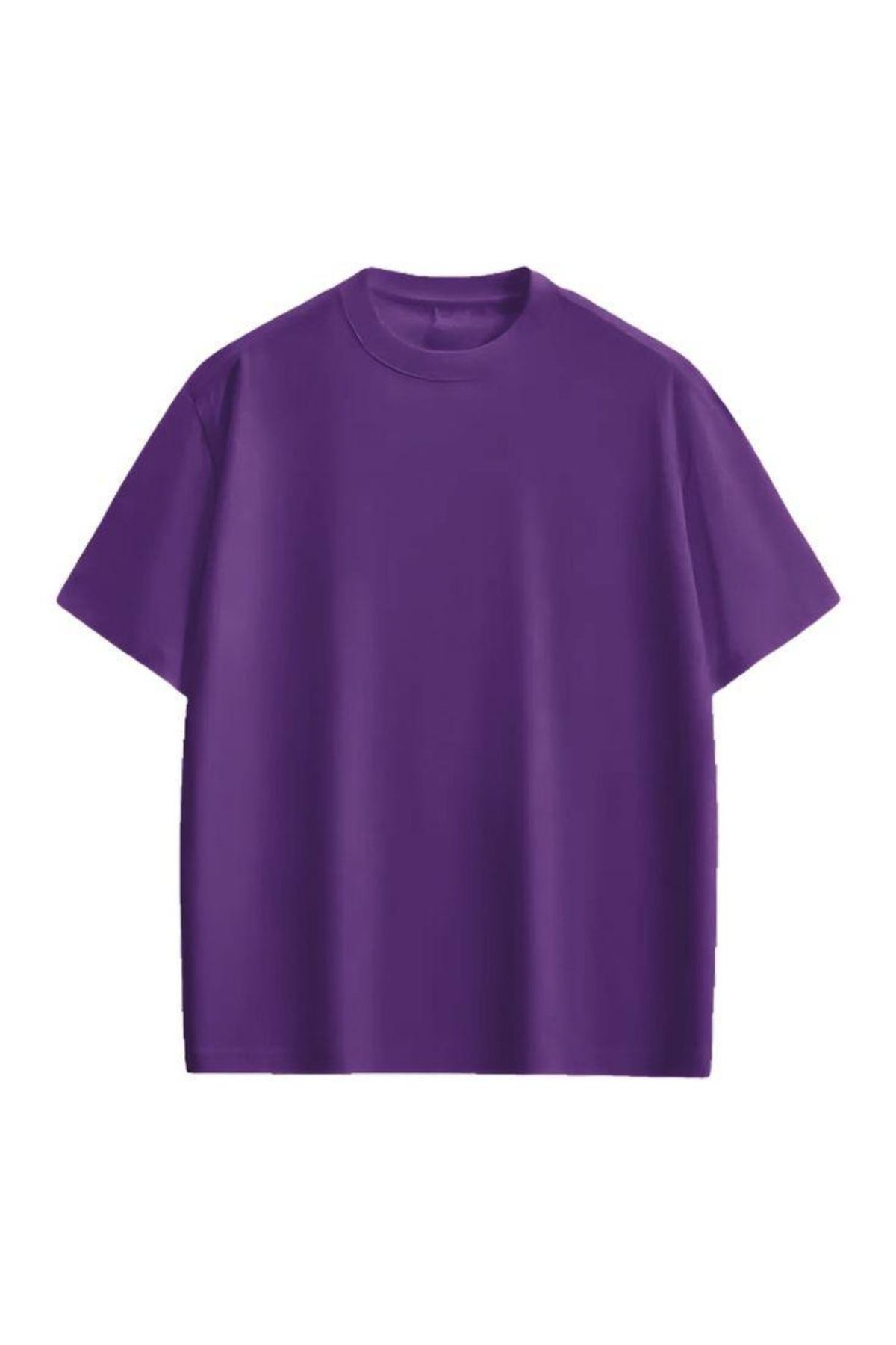 FİTGO Kadın Basic Sıfır Yaka T-Shirt