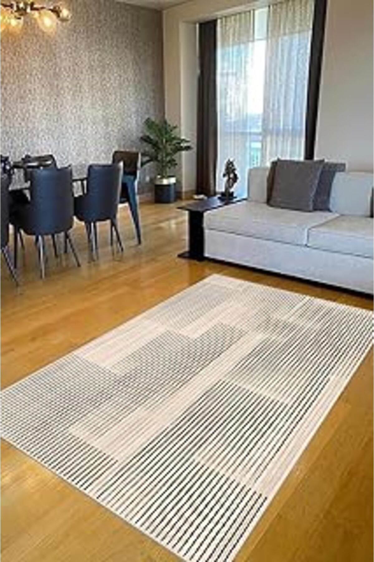 ASİTAN Kaymaz Tabanlı Dekoratif Halı Dot Taban Md-10 230324-Md-10-Slnw50X80