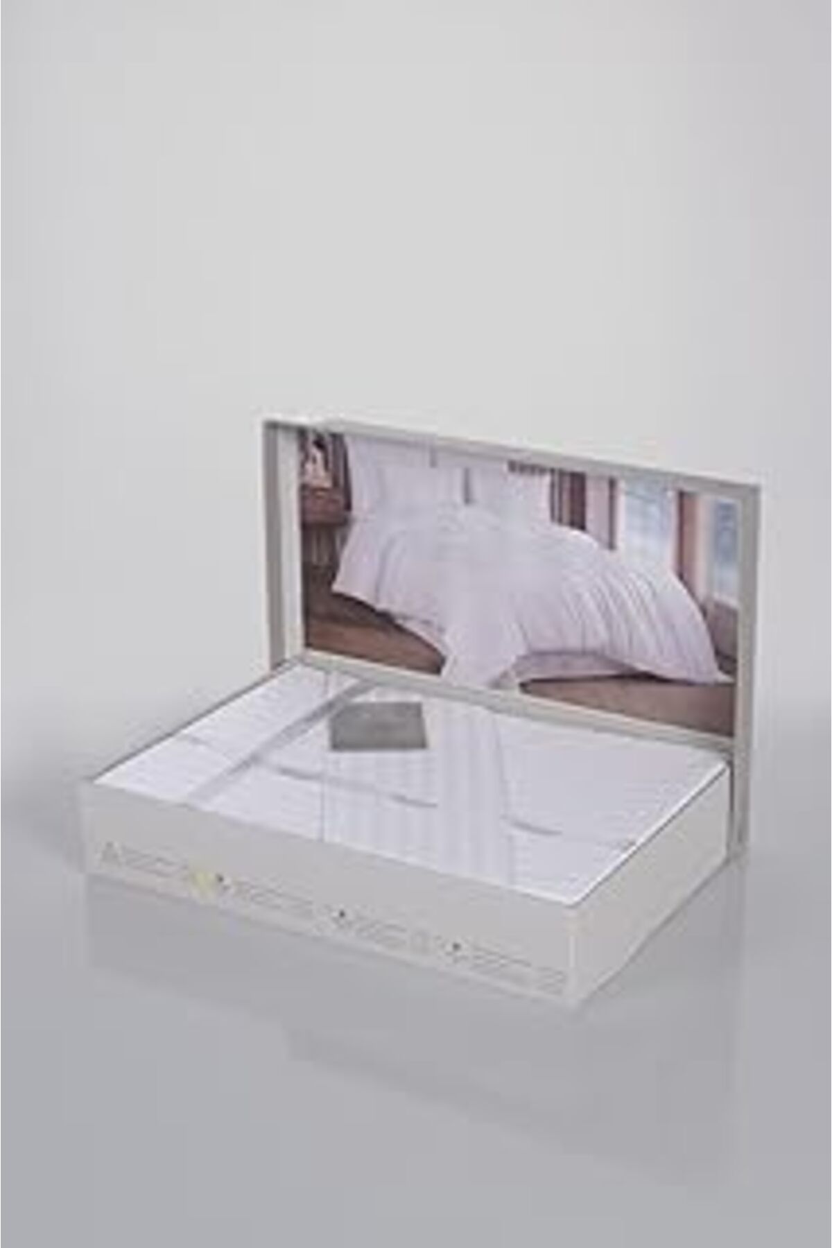 Qedii Güvenal Deluxe Pamuk Saten Çift Kişilik Kutulu Nevresim Takımı Saten Nevresim Çeyizlik Deluxe20, Be
