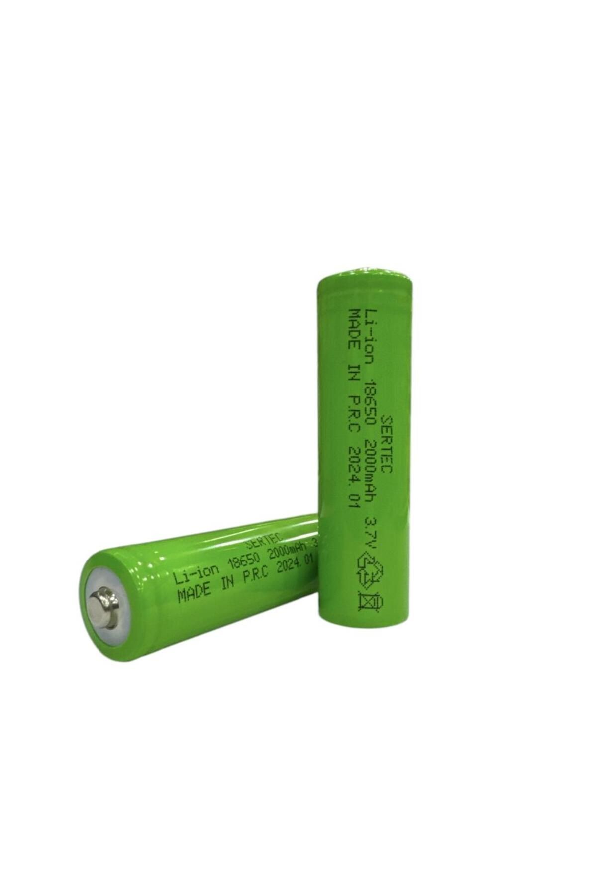 Skygo 18650 3.7V 2000 Mah 1C Li-ion Şarjlı Pil Başlı