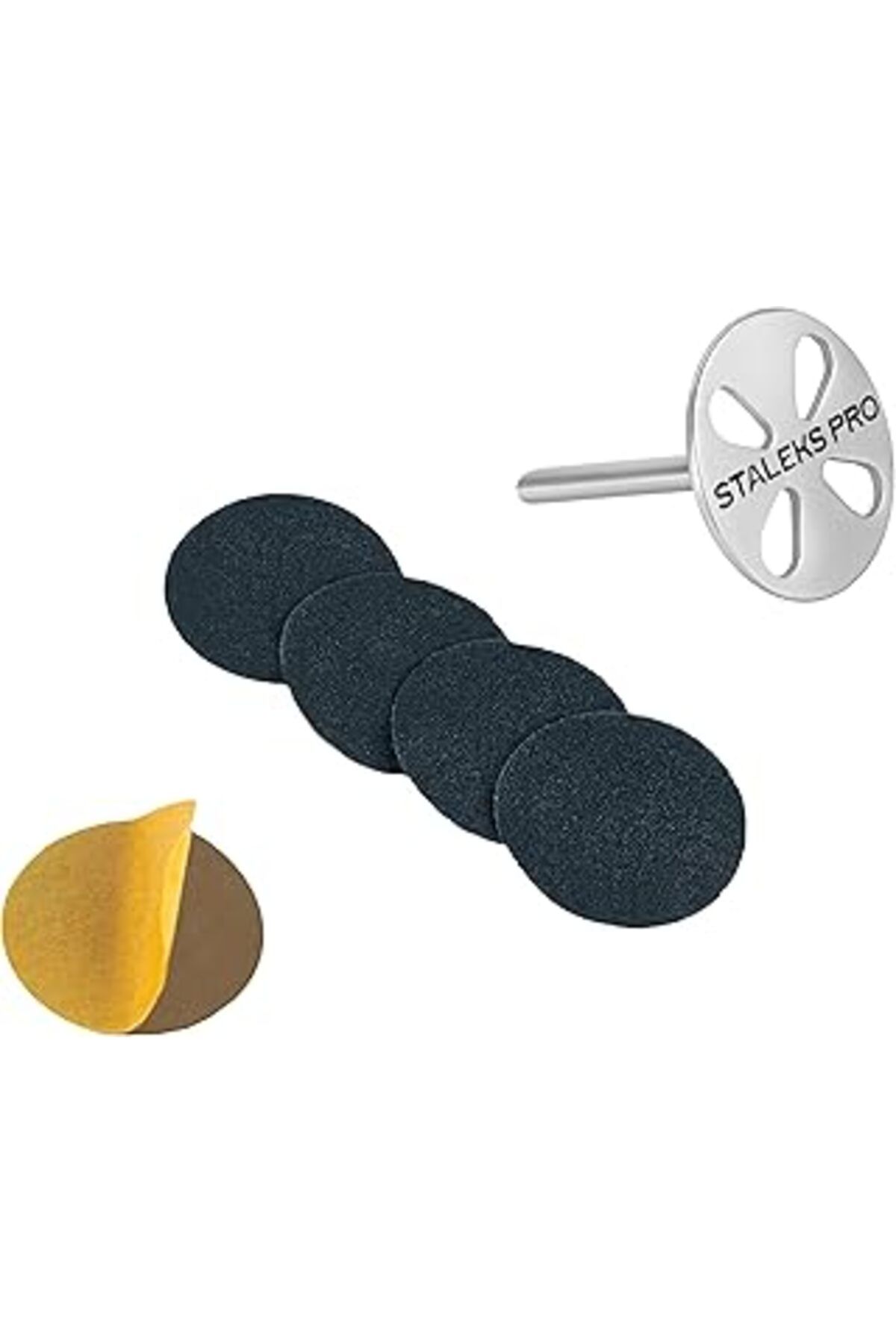 Pazarcan Staleks Pododisc 25 Mm Pediküre+5 Yedek Dosya 180 Grit Profesyonel Ev Kullanımı Paslanmaz Çelik (Pd
