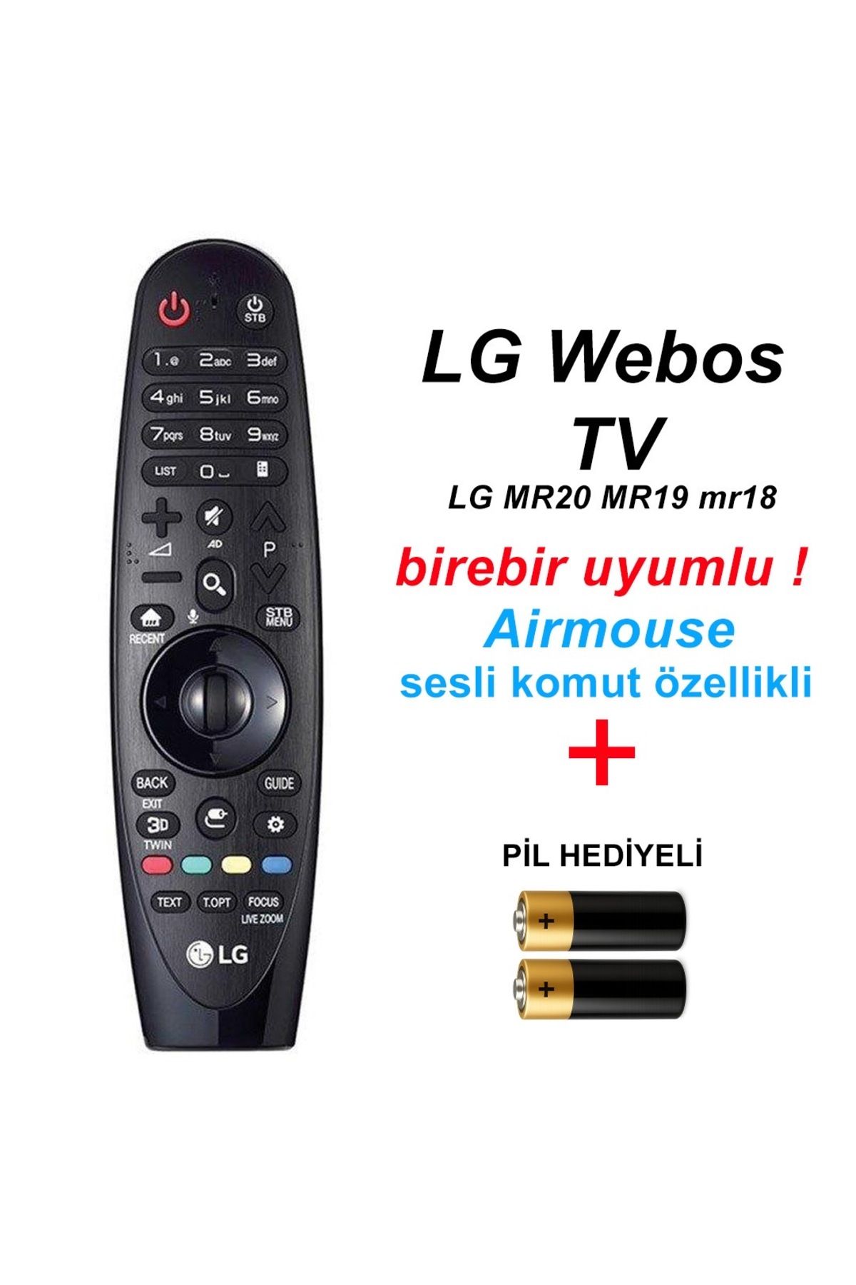 Suntel LG WebOs TV’ler için sihirli kumanda-Airmous,sesli komut özellikli