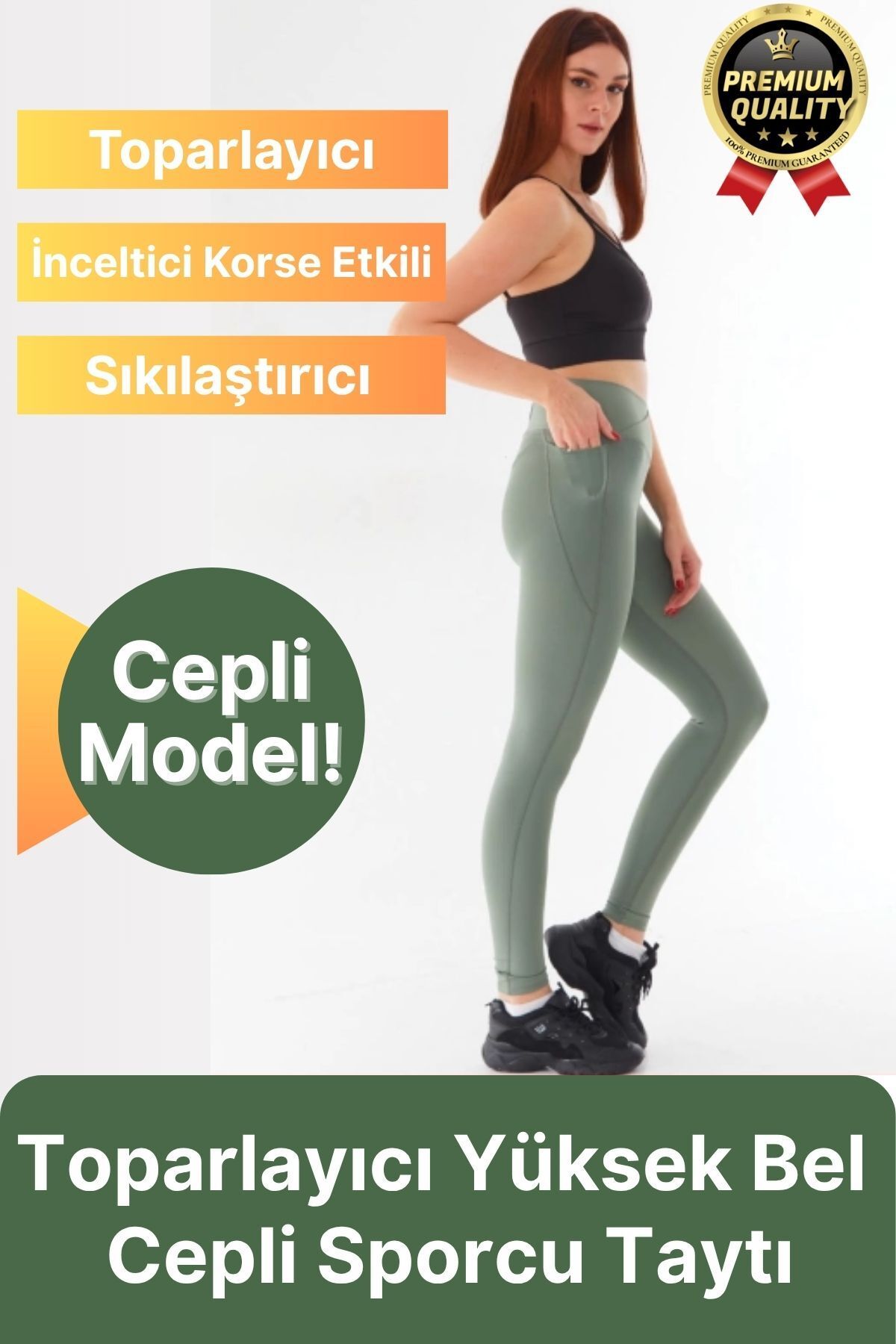 Svein Yeni Seri İnceltici Korse Etkili Sıkı Dokuma Yoga Fitness Gym Training Yüksek Bel Cepli Sporcu Taytı