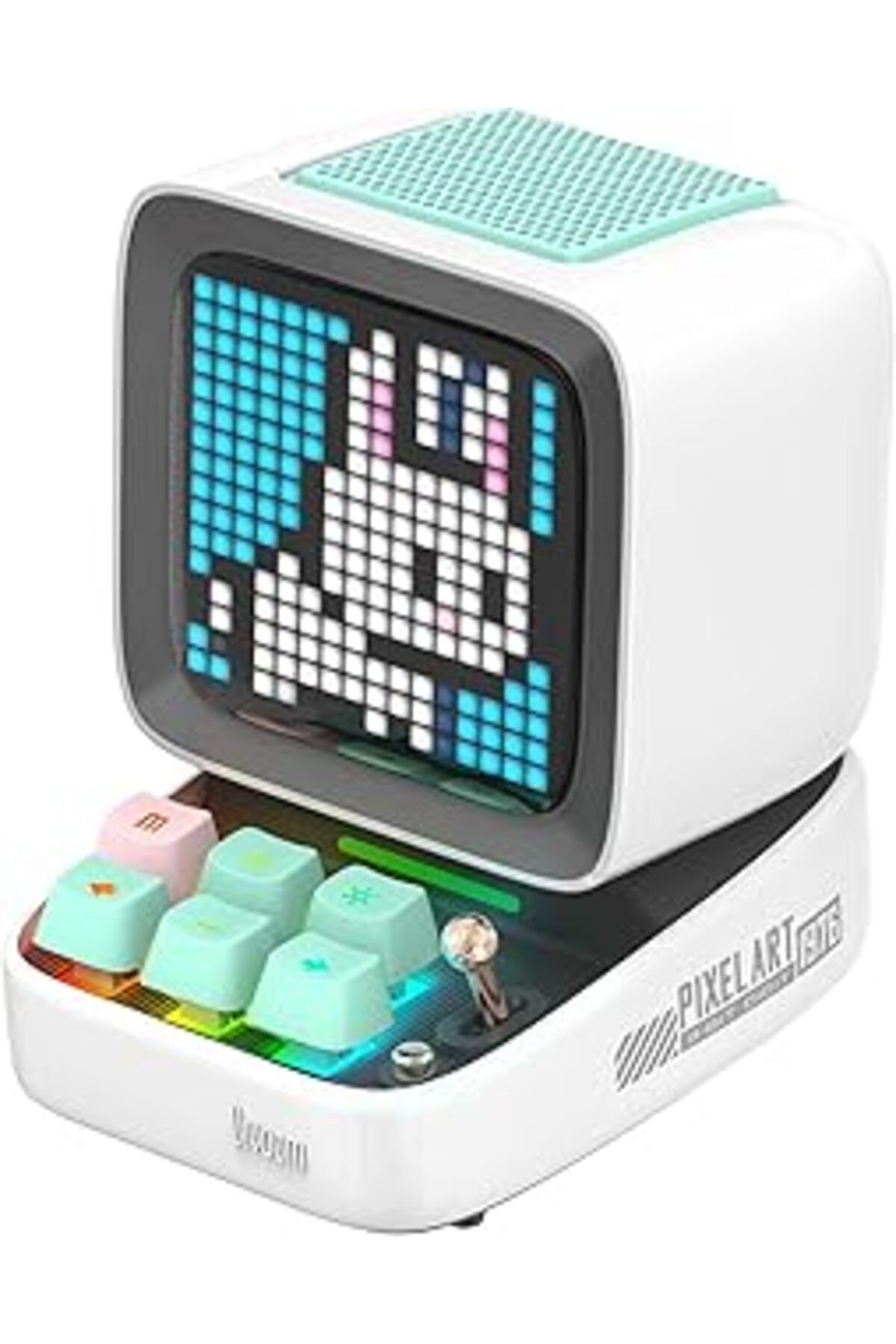 NETWORK ART Divoom Ditoo Pro Uyarlanabilir Piksel Ekranlı Bluetooth Hoparlör - Led Dekor (Beyaz)
