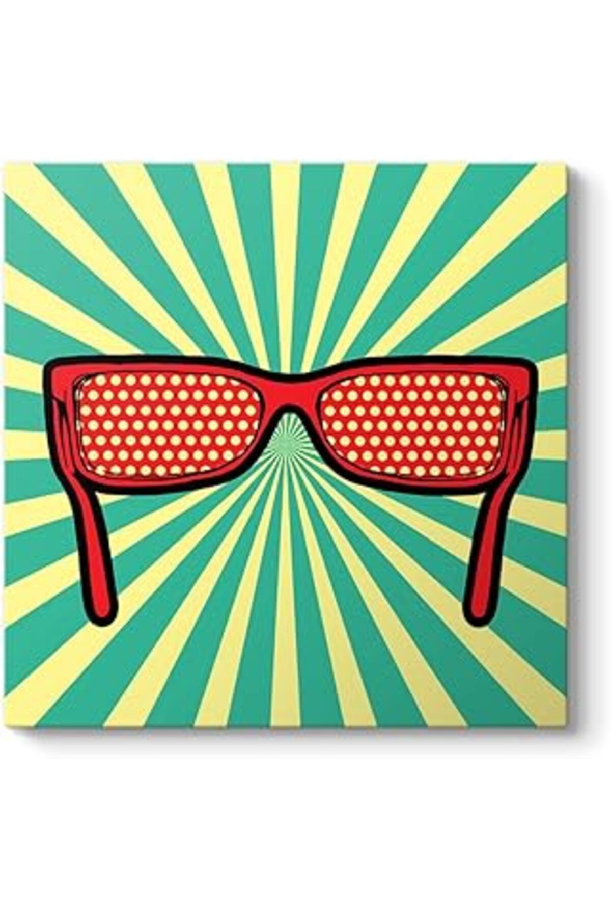 Pazarcan Pop Art Gözlük Tablosu 30 X 30