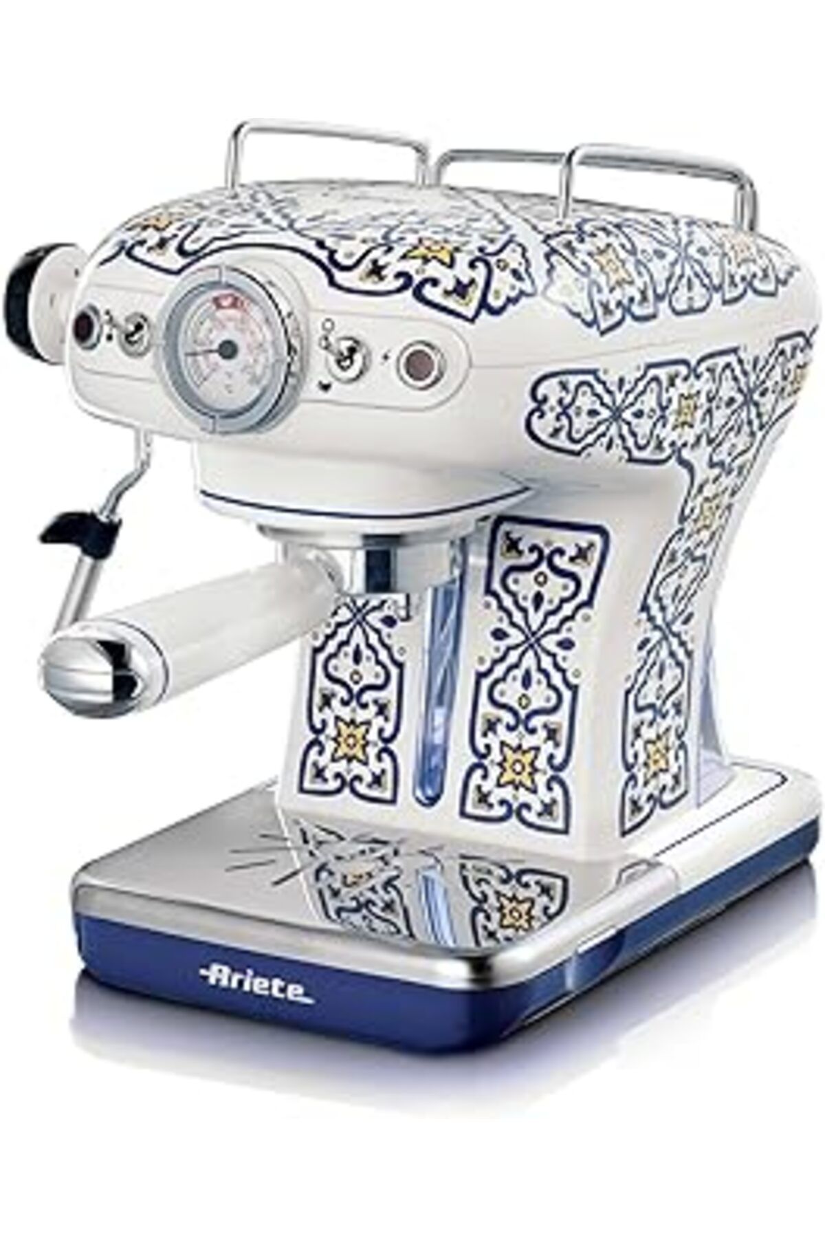 Mu Art Ahşap Ariete Capri Espresso Kahve Makinesi 1389/1C - Maxi Cappuccino Cihazı, Süt Köpürtme Başlığı, 850 Wa