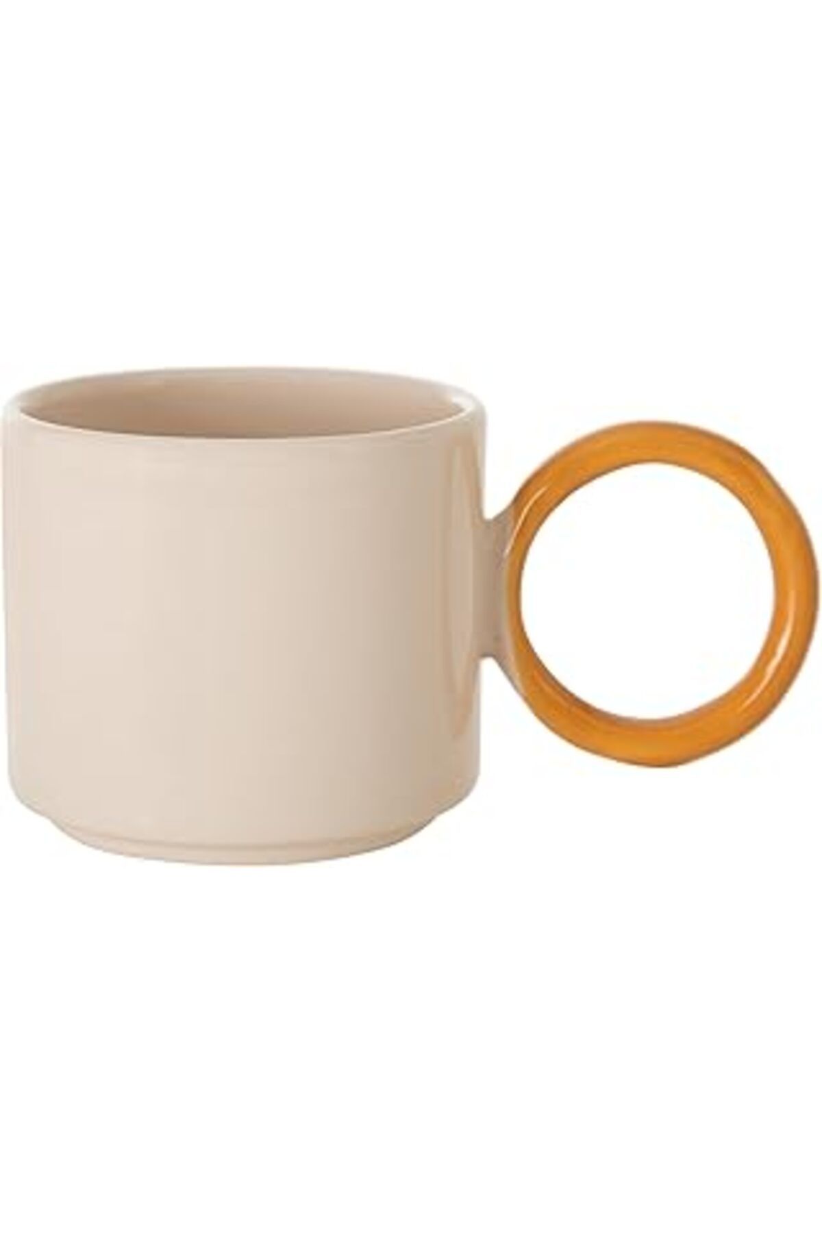 Mu Art Ahşap Concept Toledo Sarı Kulplu Mug 184 Cc