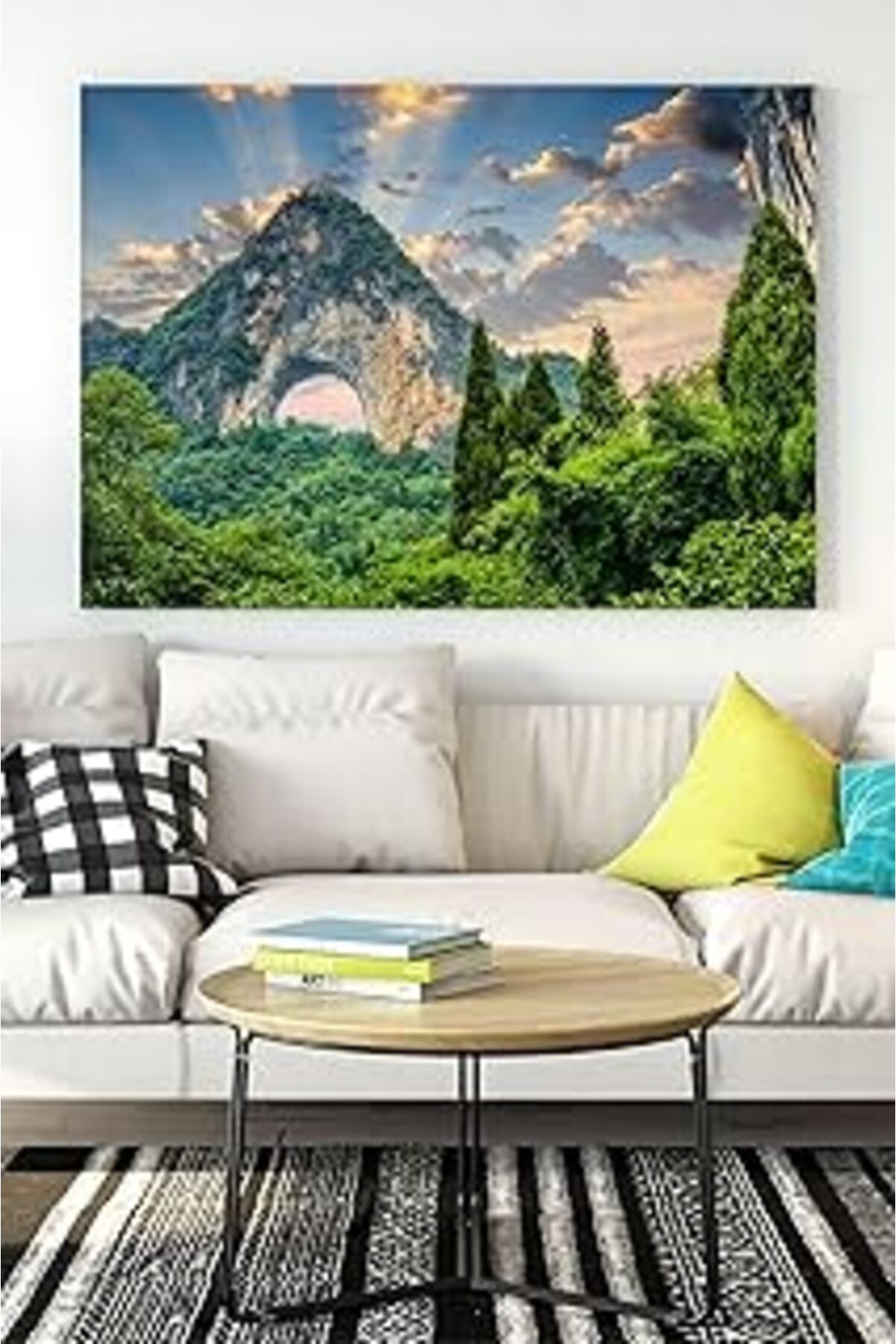 Pazarcan Postermanya (Pster15838) Dağ Doğa Manzara Kanvas Tablo 4 50 X 70