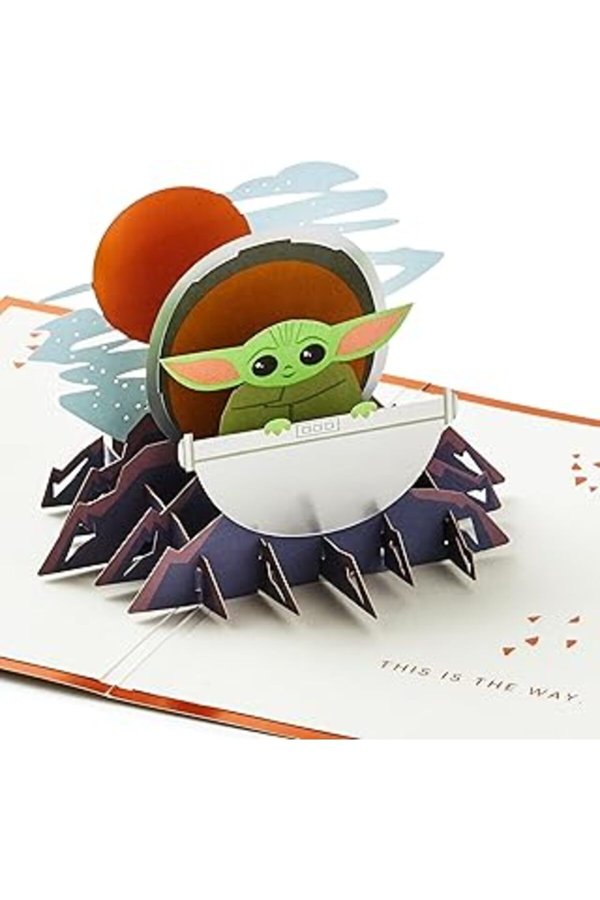 Pazarcan Hallmark Signature Paper Wonder Birthday Congratulations, Pop-Up Kartı (Baby Yoda)