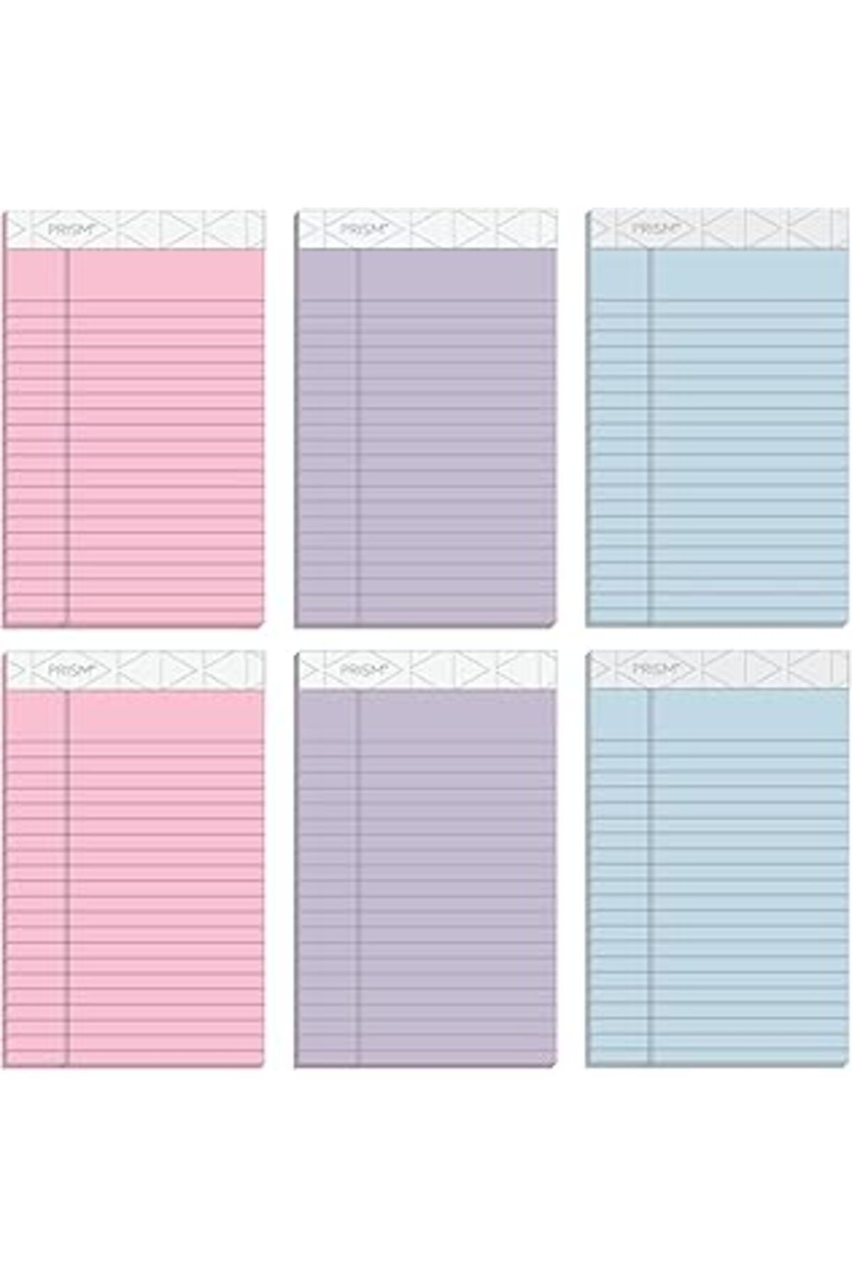 Pazarcan Tops Prism Plus% 100 Geri Dönüştürülmüş Legal Pad, 12,7 X 20,3 Cm, Delikli, Farklı Renklerde: Pembe