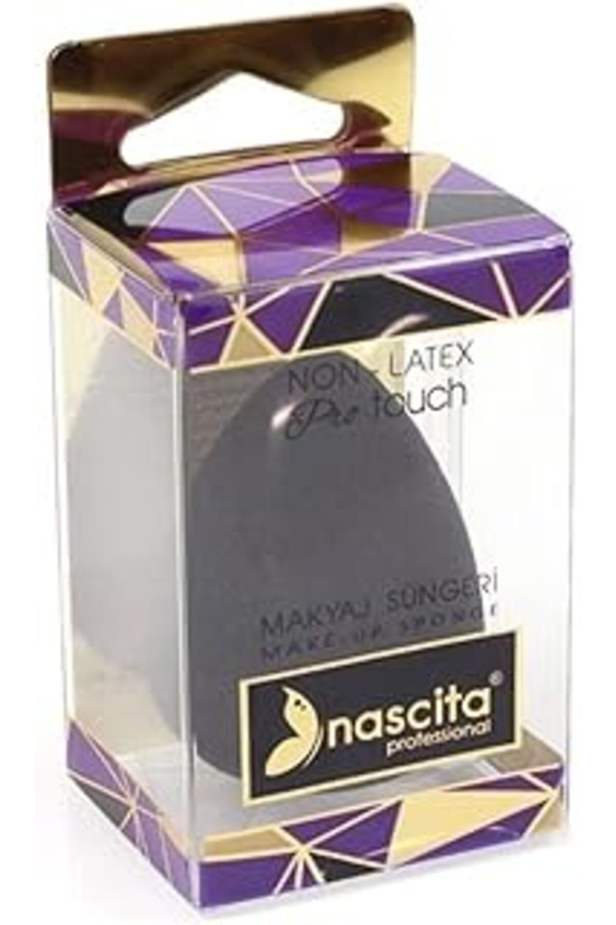 Mu Art Ahşap Siyah Latex-Free Makyaj Süngeri