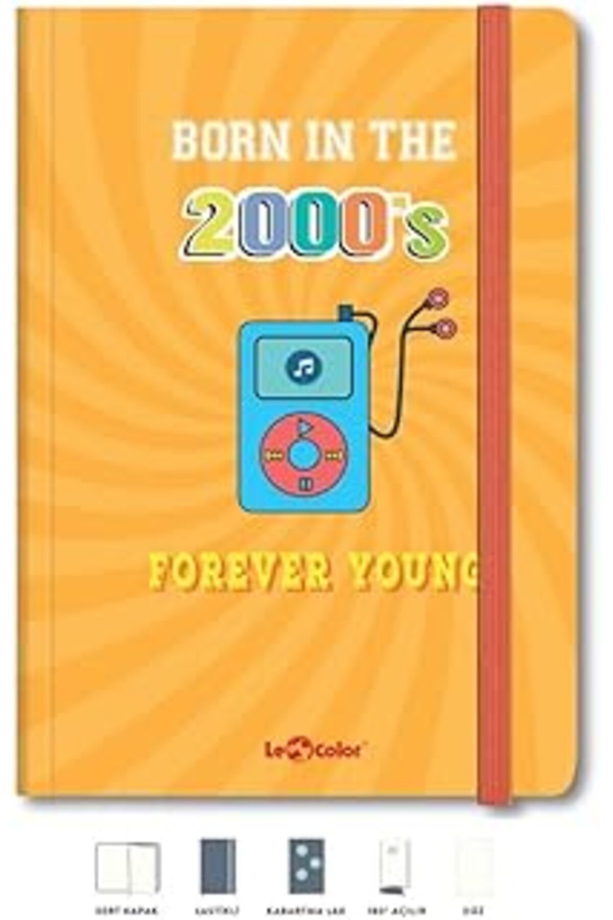 ASİTAN Le Color Mottolu Defter Düz 17X24 Cm Forever 2000'S