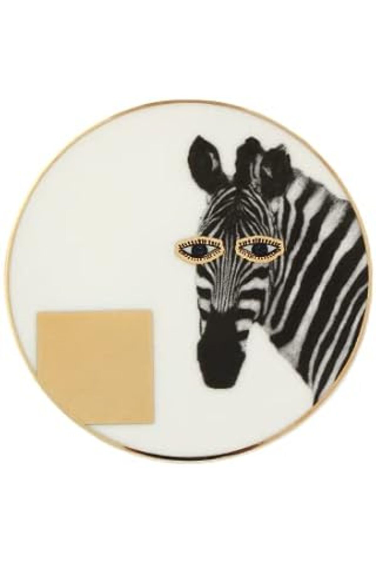 ASİTAN Porland Wild Life Zebra Bardak Altlığı 10X10Cm