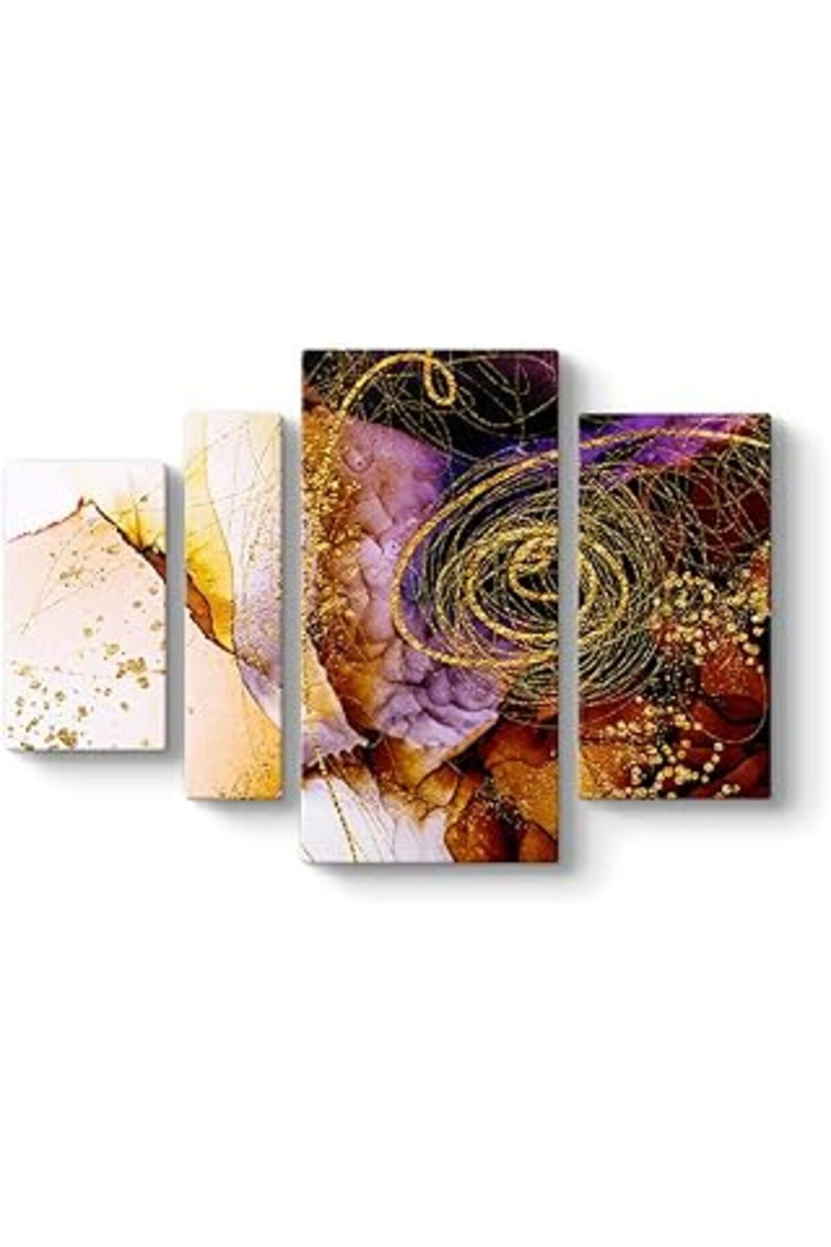 Pazarcan Tabloshop Sıcak Renkler Kanvas Tablo 119 X 80-4 Parçalı