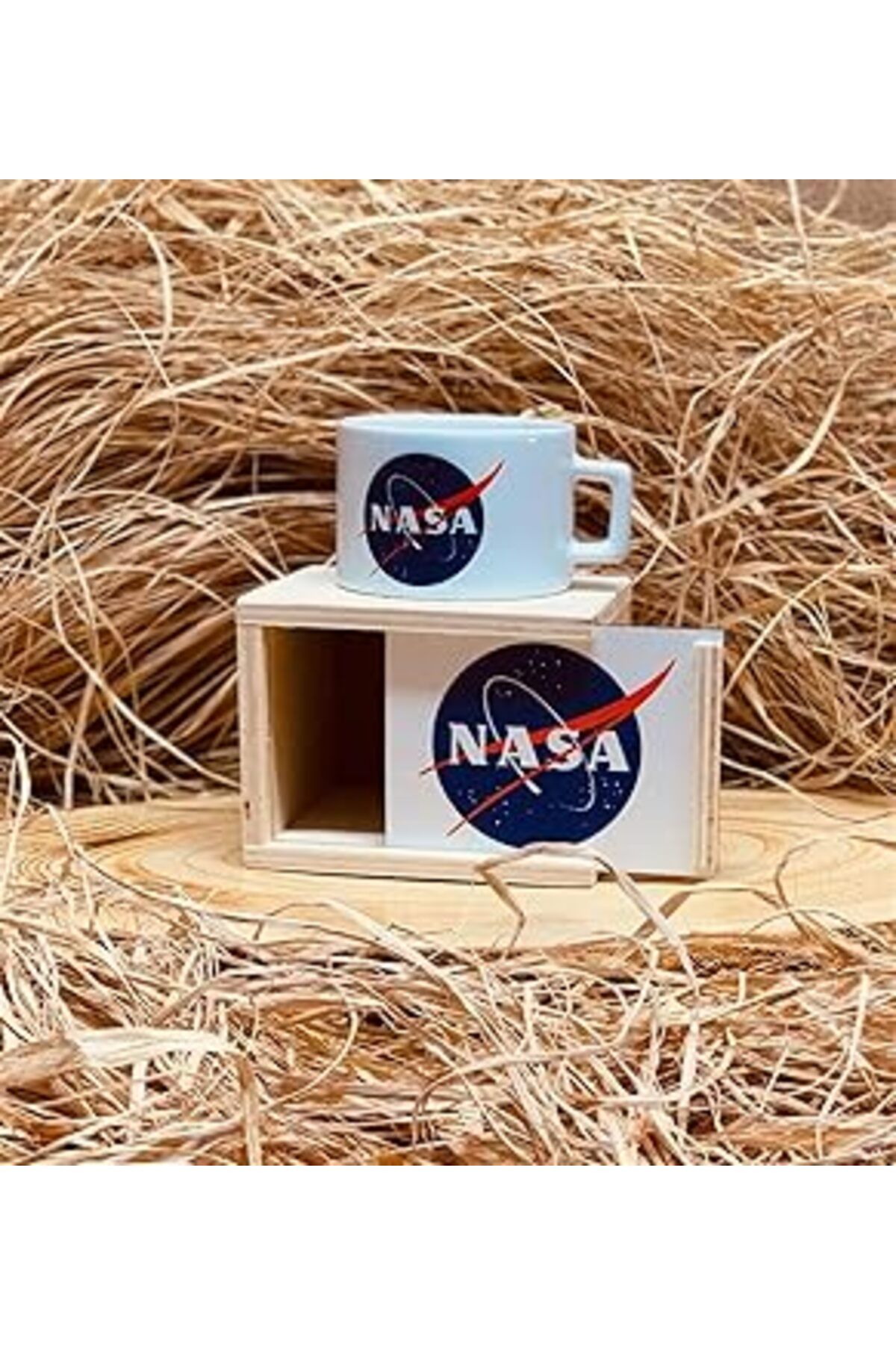 Pazarcan Giftmoda Nasa Ahşap Kutulu Kupa