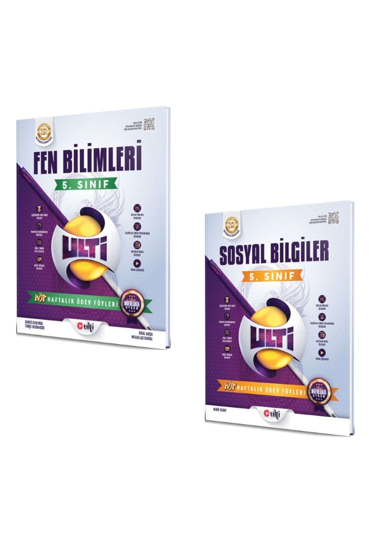 Bes Yayınları Ulti Yayınları 5. Sınıf Türkçe ve Matematik Haftalık Ödev Föyleri