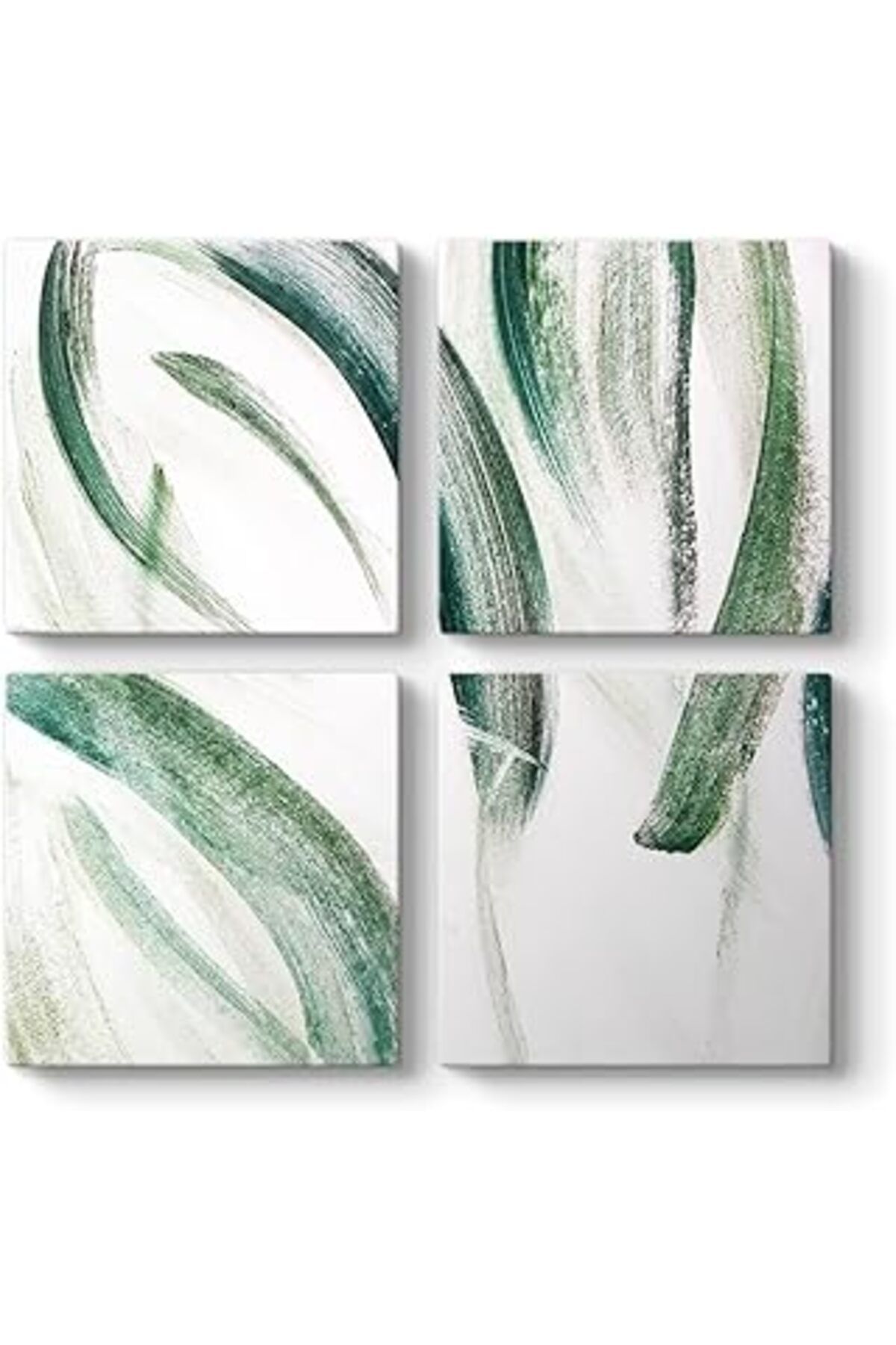 Pazarcan Tabloshop Yosun Yeşili Kanvas Tablo 63 X 63-4 Parçalı