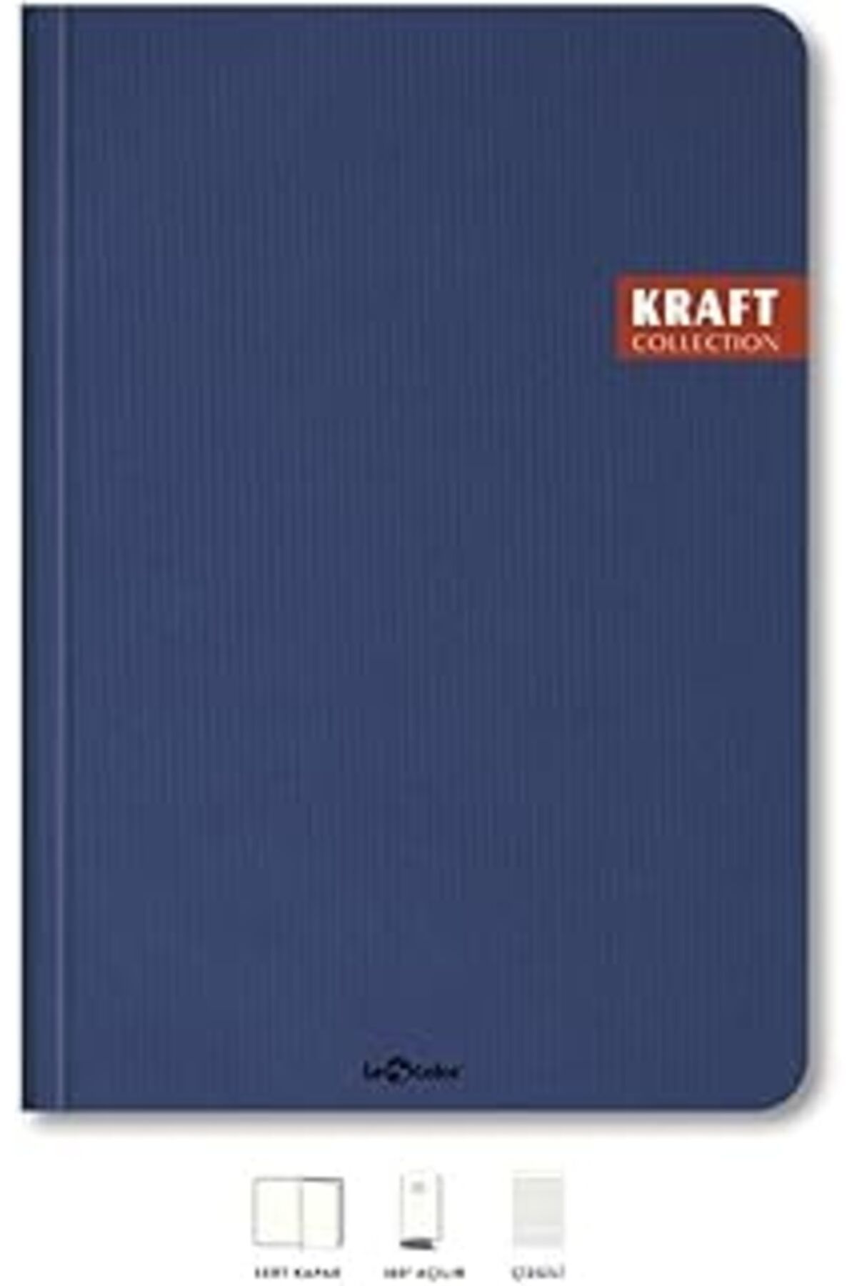 ASİTAN Le Color Kraft Ofis Defter Çizgili Lacivert