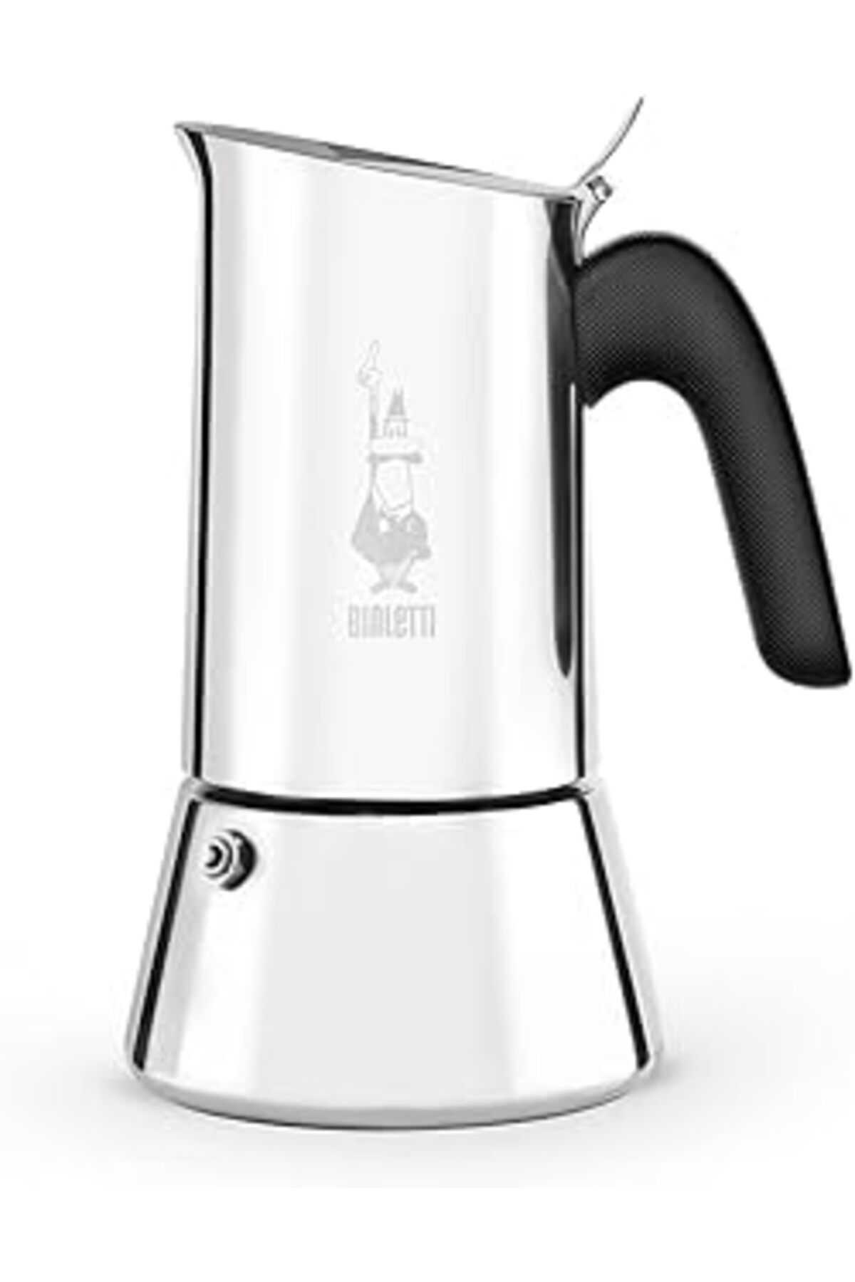 Mu Art Ahşap Bialetti - Venus: 6 Cups Ocak Üstü Espresso Pişirici - 235Ml - Gümüş Renk - Paslanmaz Çelik Gövde -