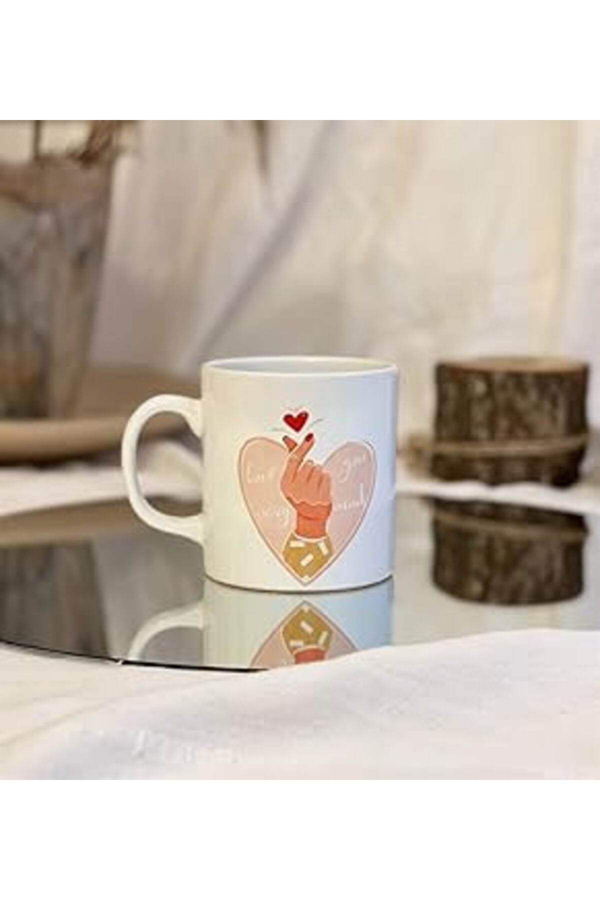 Pazarcan Giftmoda Sonsuz Sevgi Tasarımlı Kupa