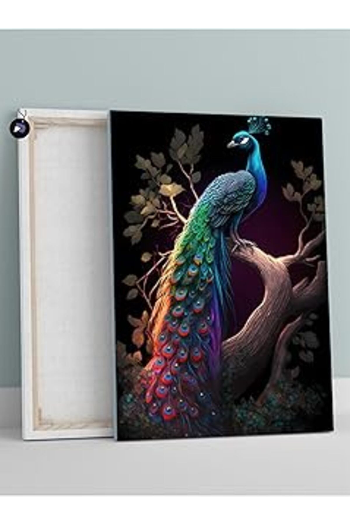 Pazarcan Postermanya (Pster1832) Tavus Kuşu İhtişamı Hayvan Kanvas Tablo 40 X 60