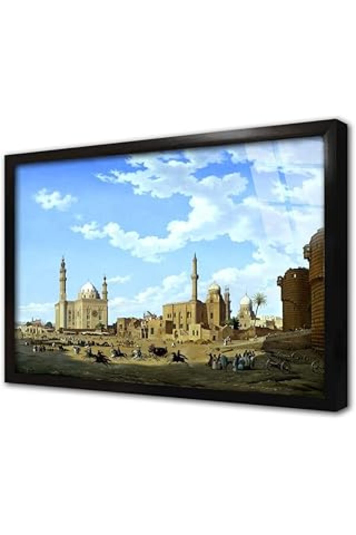 Pazarcan Atlılar Çerçeveli Cam Tablo 20X30 Cm Cb23042