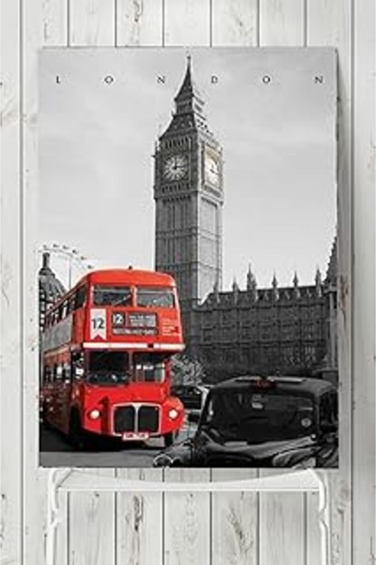 Mu Art Ahşap Postermanya (Pster6116) Londra Manzara Posteri 2 (30X40Cm)