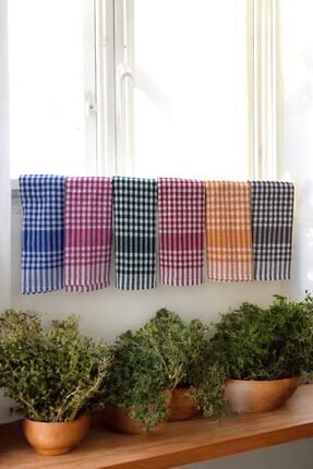 HAVLULAND 6'LI RENKLİ PİTİ KARELİ 40X60 CM KURULAMA BEZİ