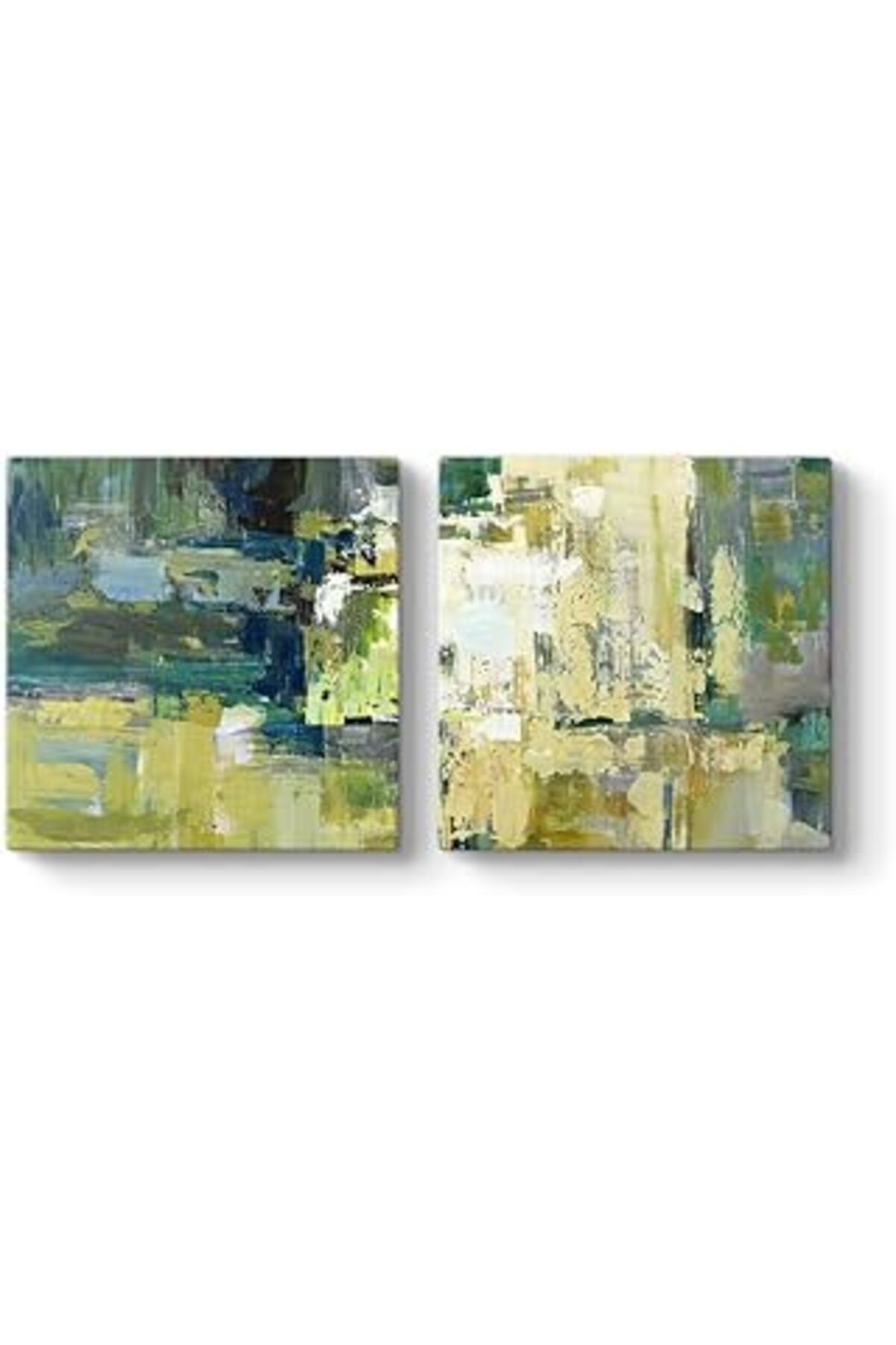 NETWORK ART Tabloshop Mint Soyut Tablo 123 X 60-2 Parçalı